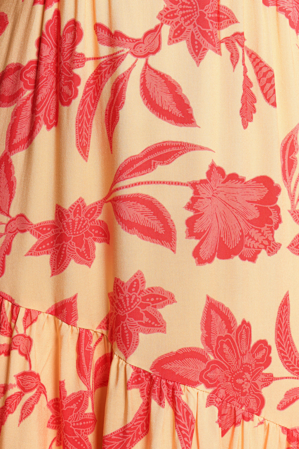 Robe longue Forbes - Floral rouge