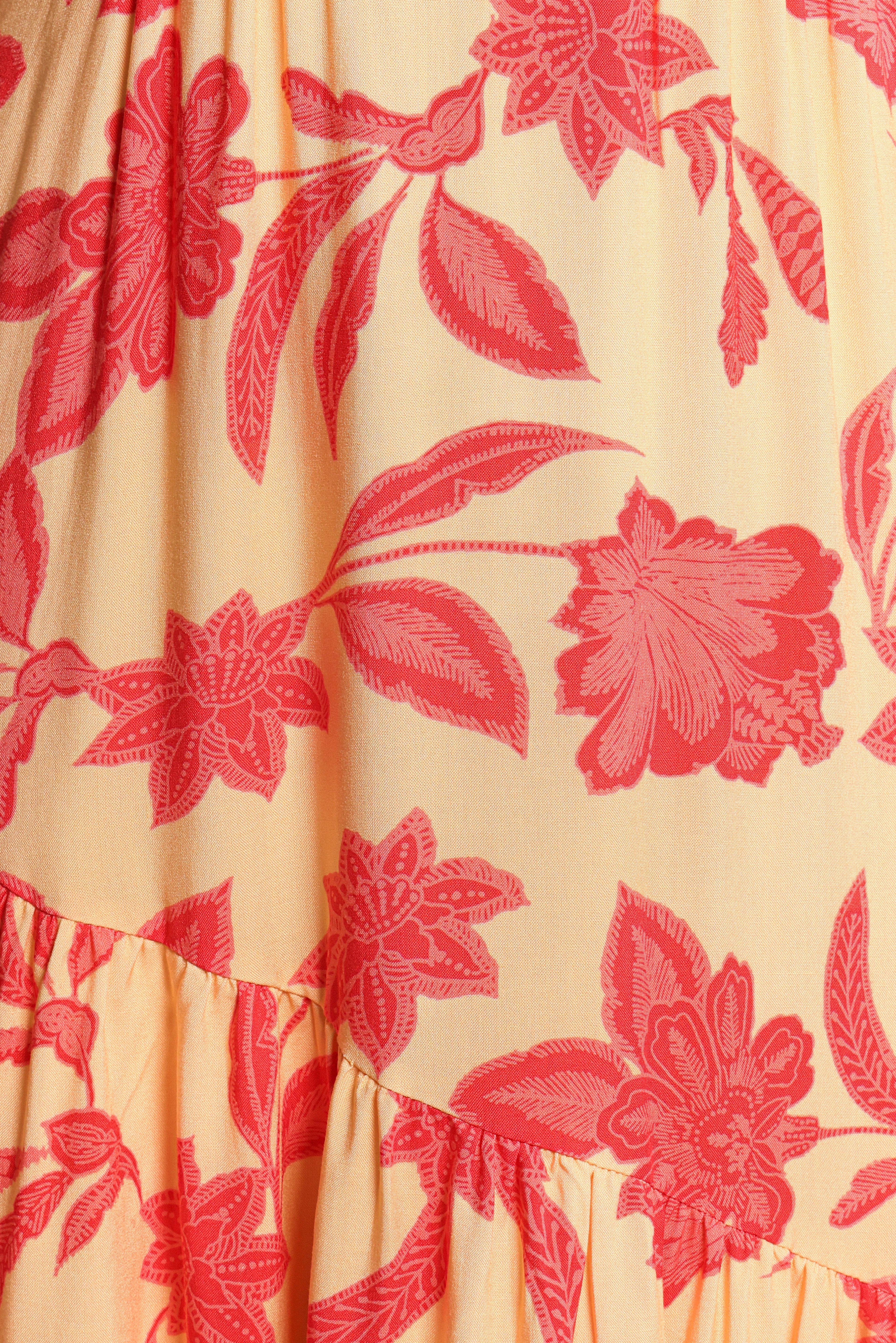 Robe longue Forbes - Floral rouge