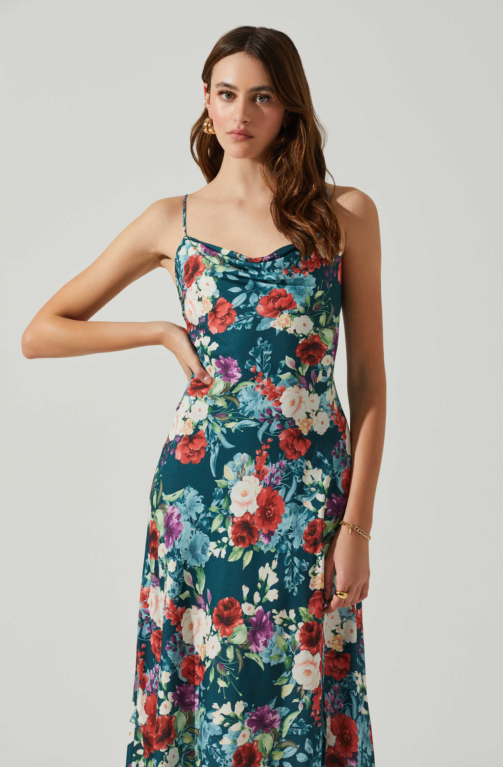 Robe midi florale Gaia