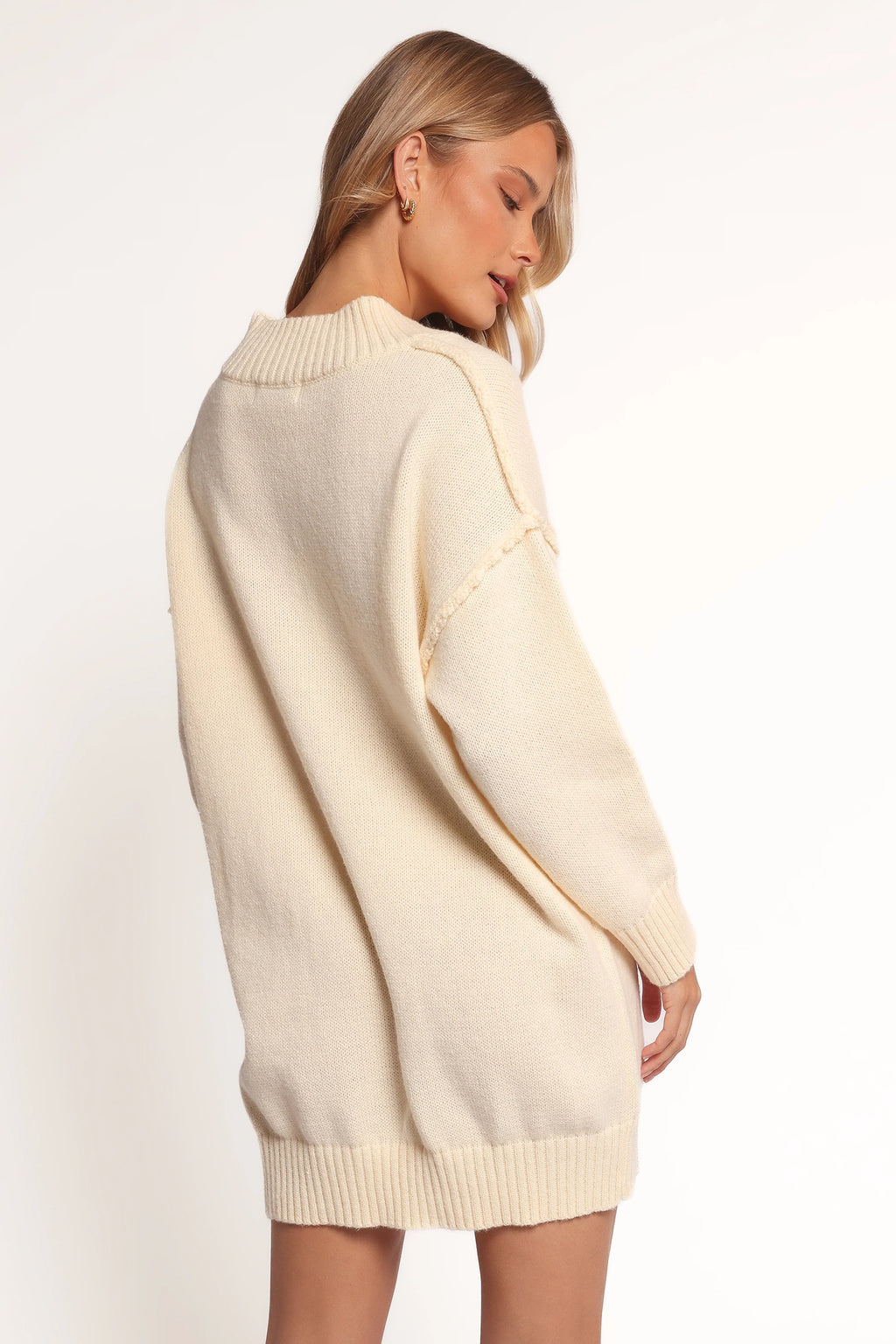 Mini-robe en maille Sancia - Crème
