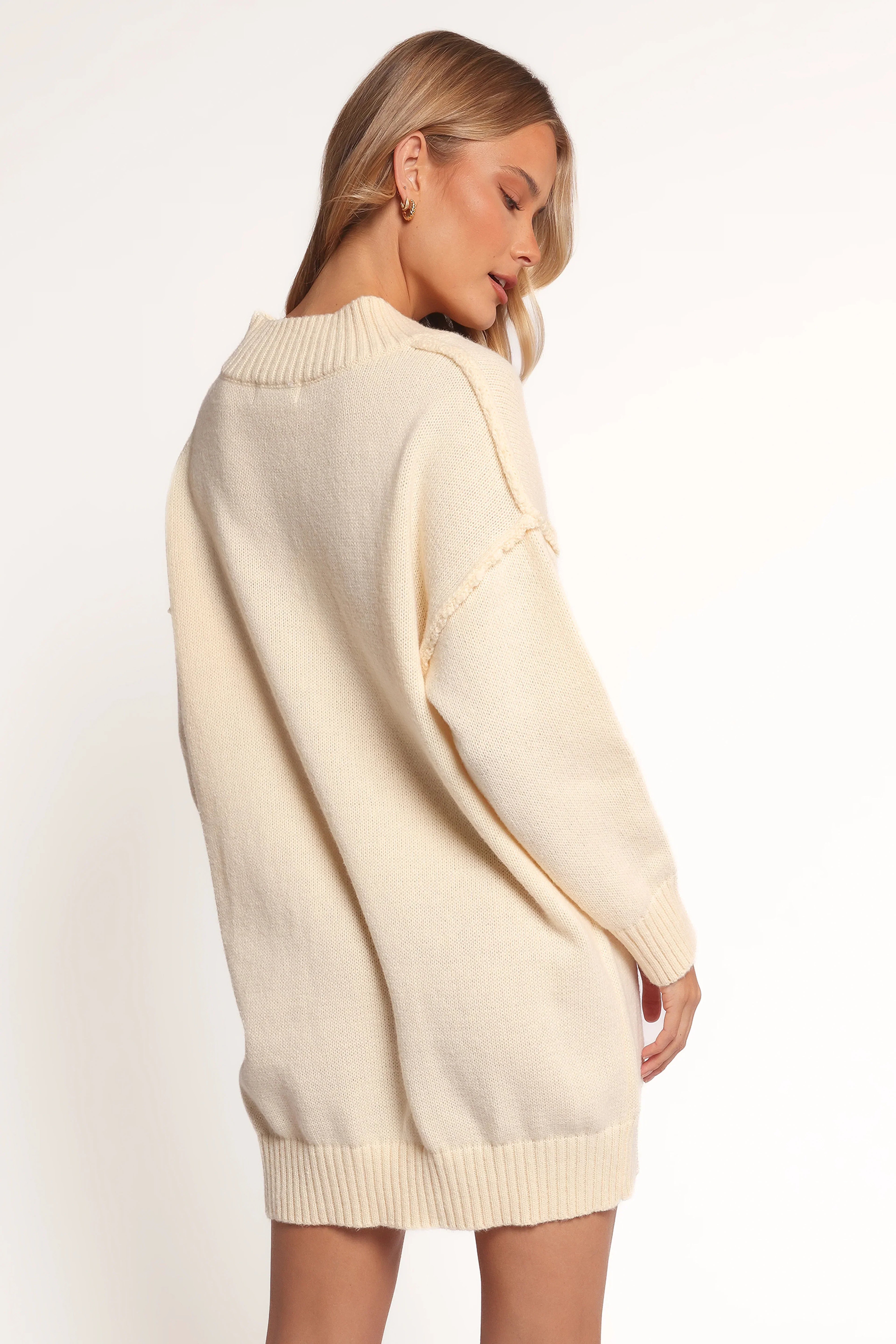 Mini-robe en maille Sancia - Crème