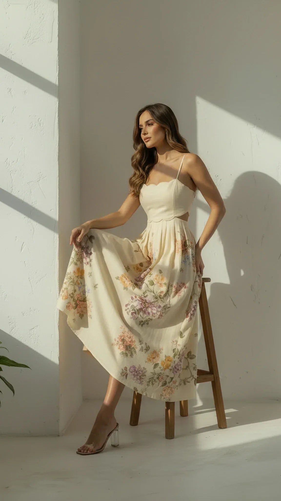 Elowen Floral Midi Dress