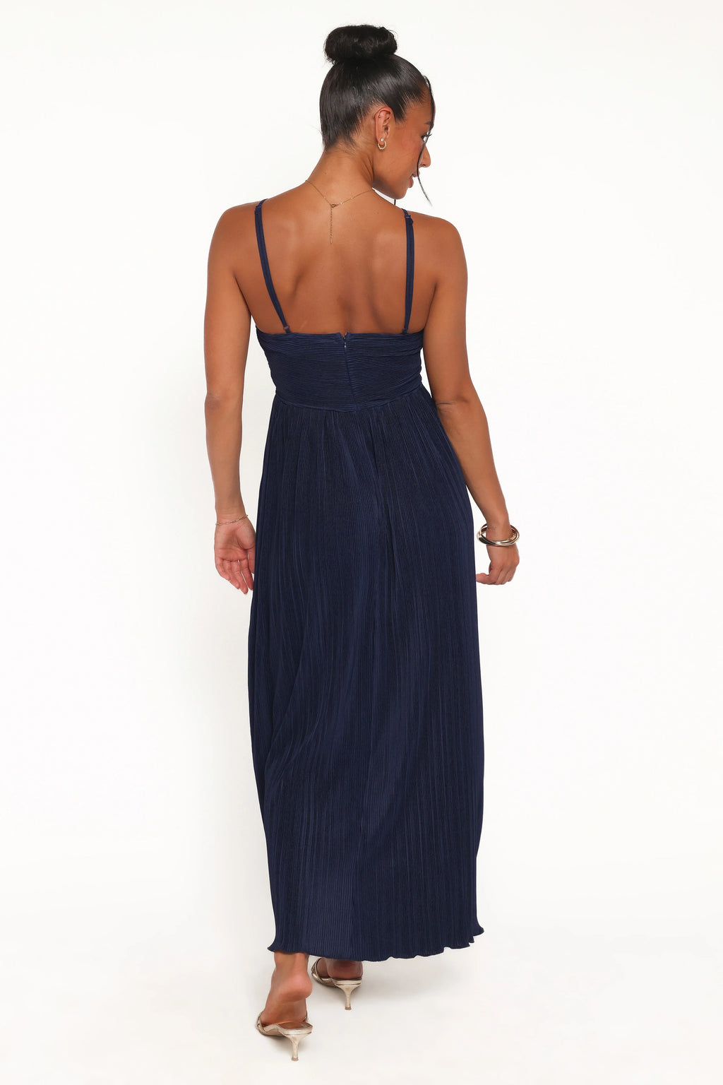 Polly Halterneck Maxi Dress - Navy