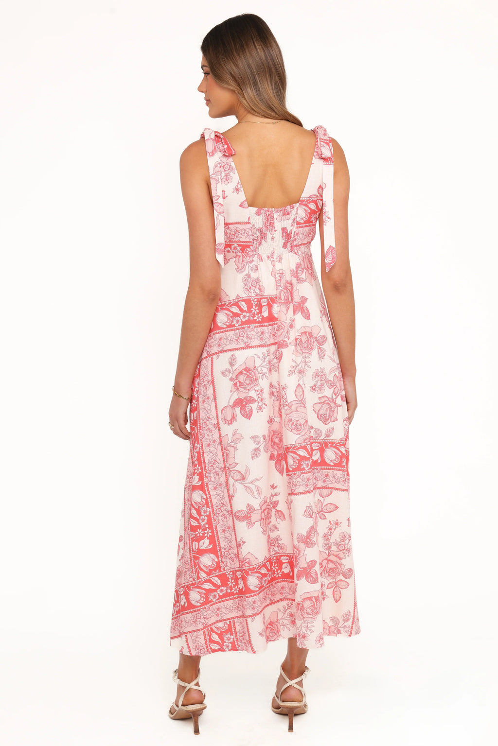 Valara Tie Shoulder Maxi Dress - Rose Tile