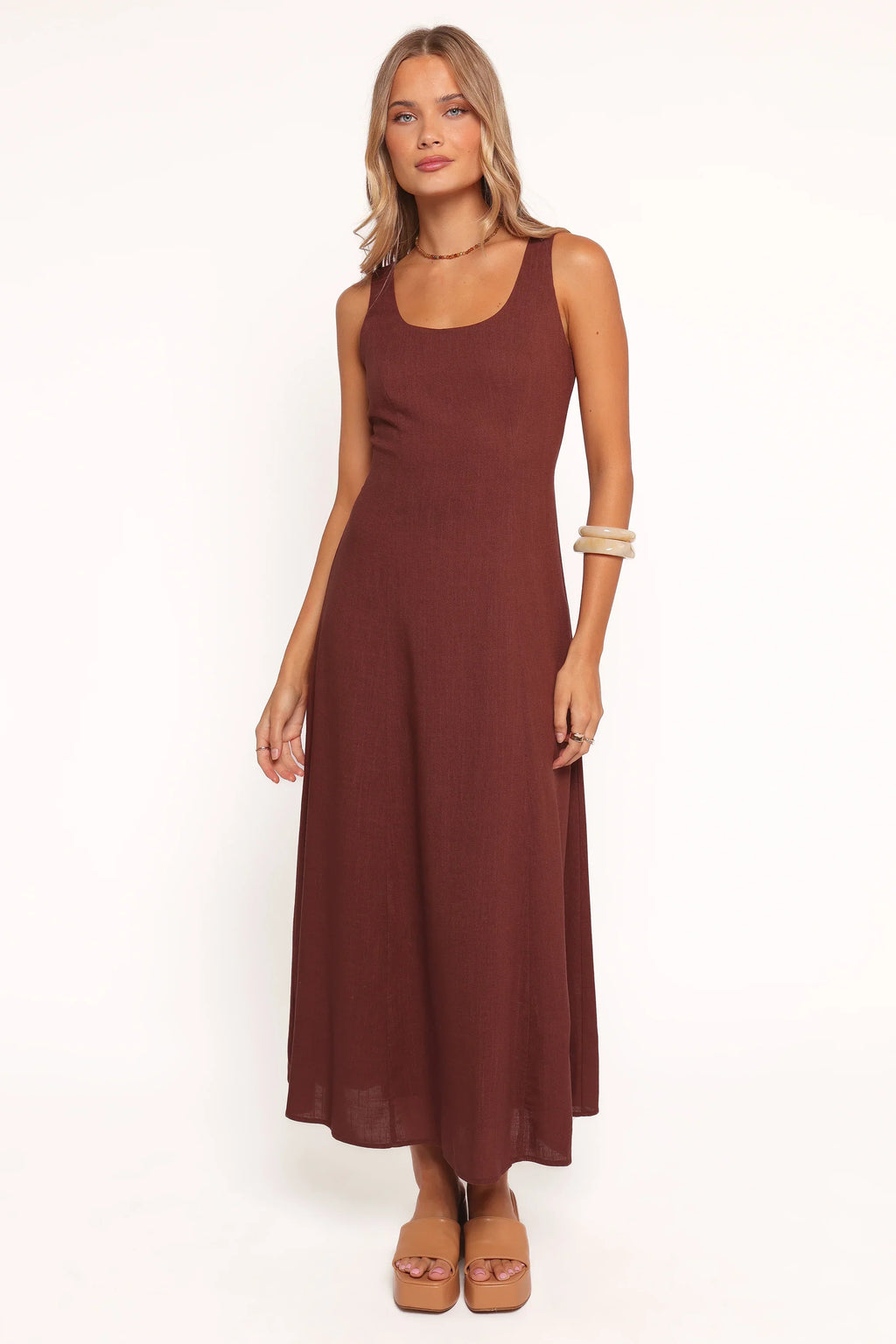 Robe longue Tatum - Chocolat