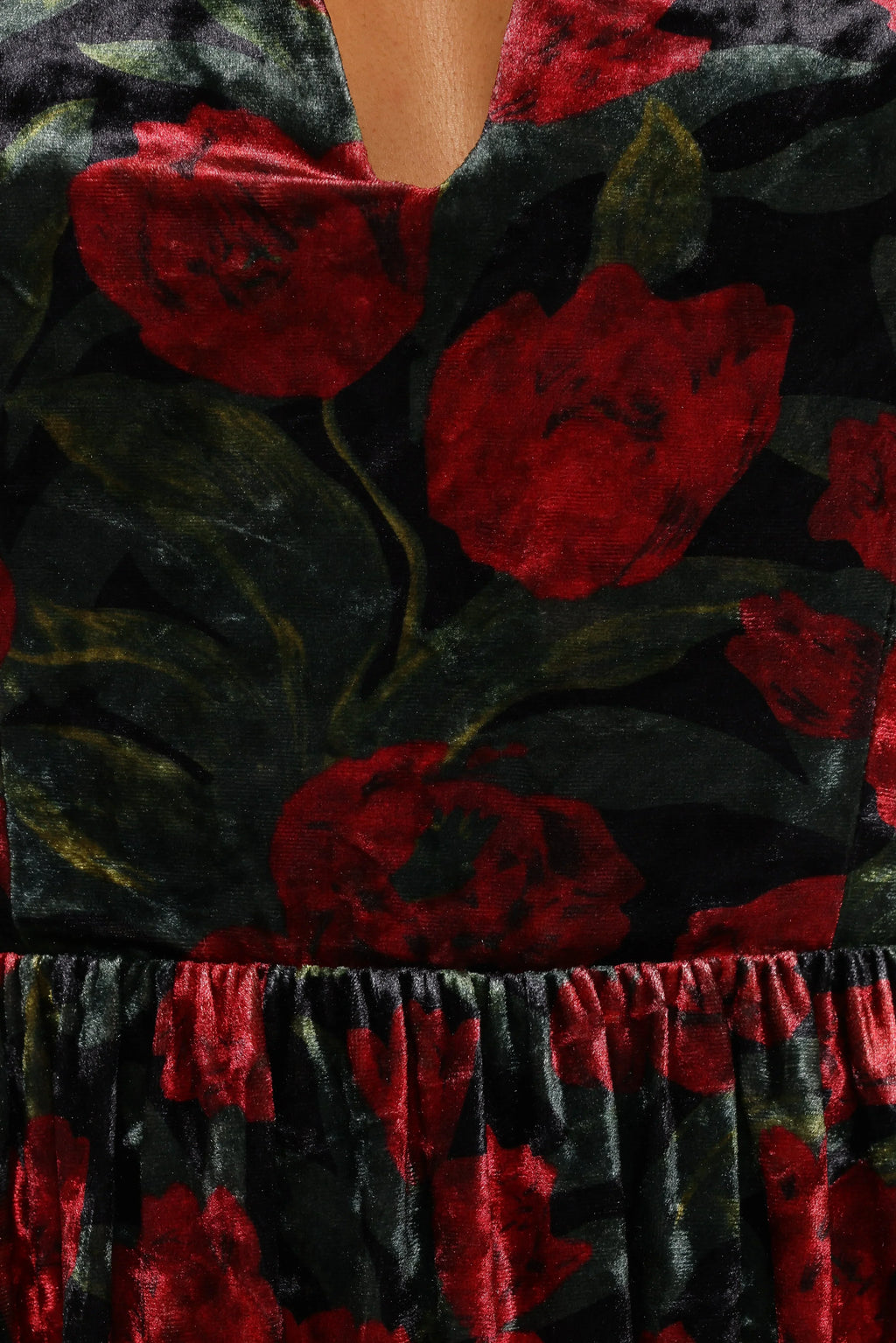 Mini-robe Anders - Noir/Rouge