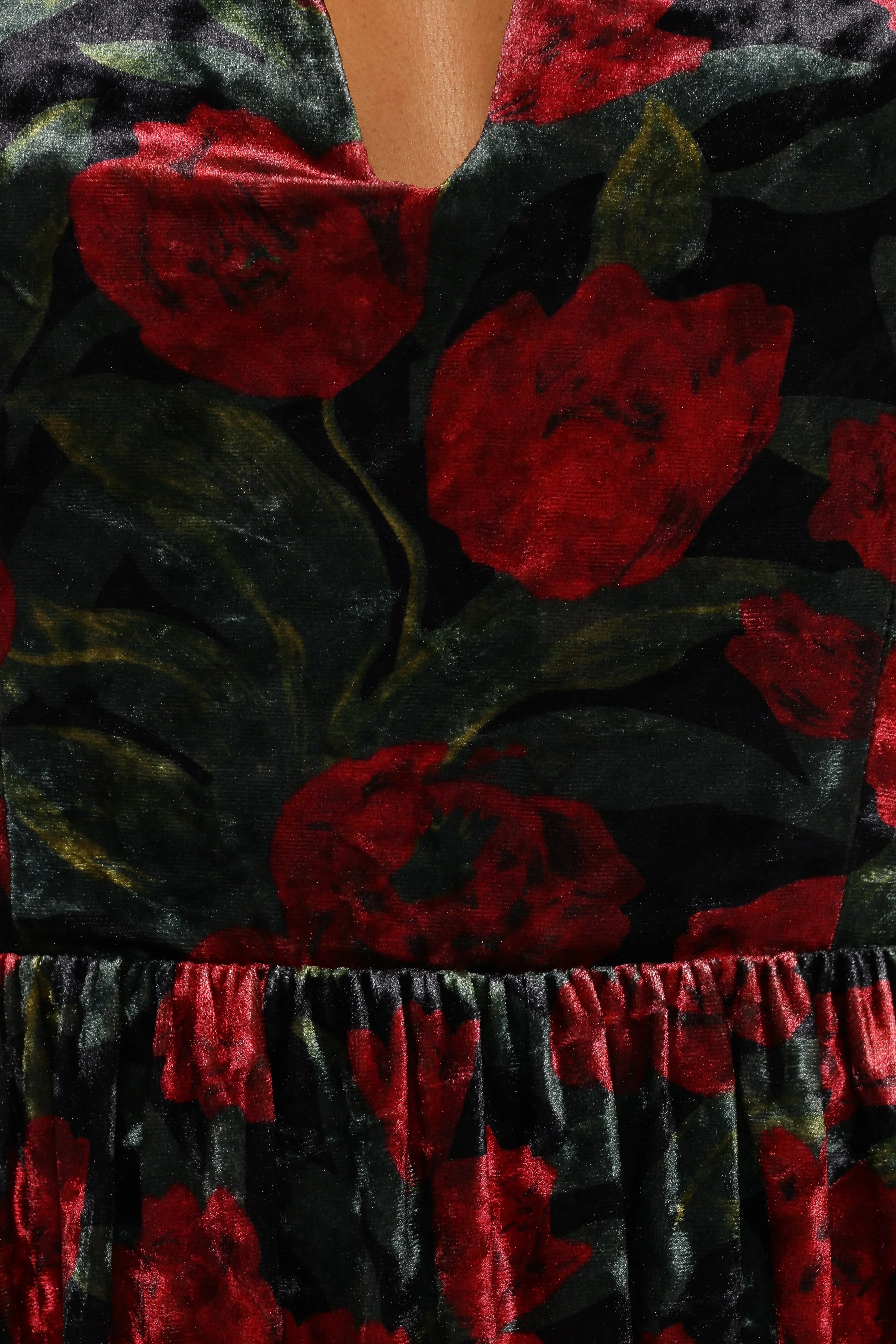 Mini-robe Anders - Noir/Rouge
