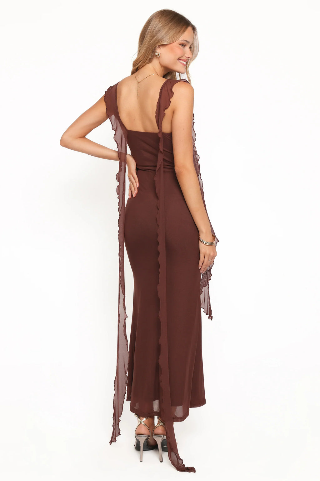 Robe longue Chiara - Marron