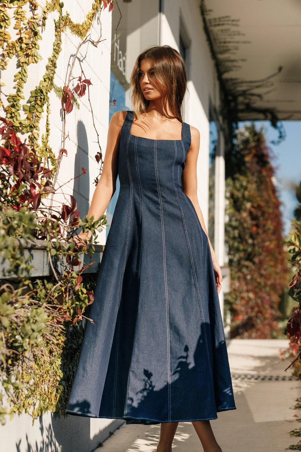 Robe Midi Callum - Denim Foncé