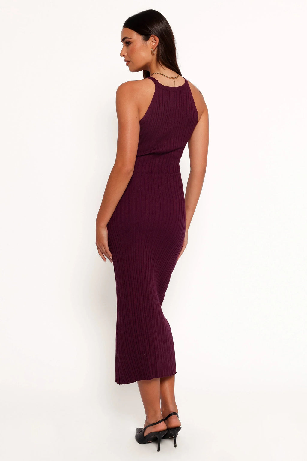 Robe longue Brighton - Prune