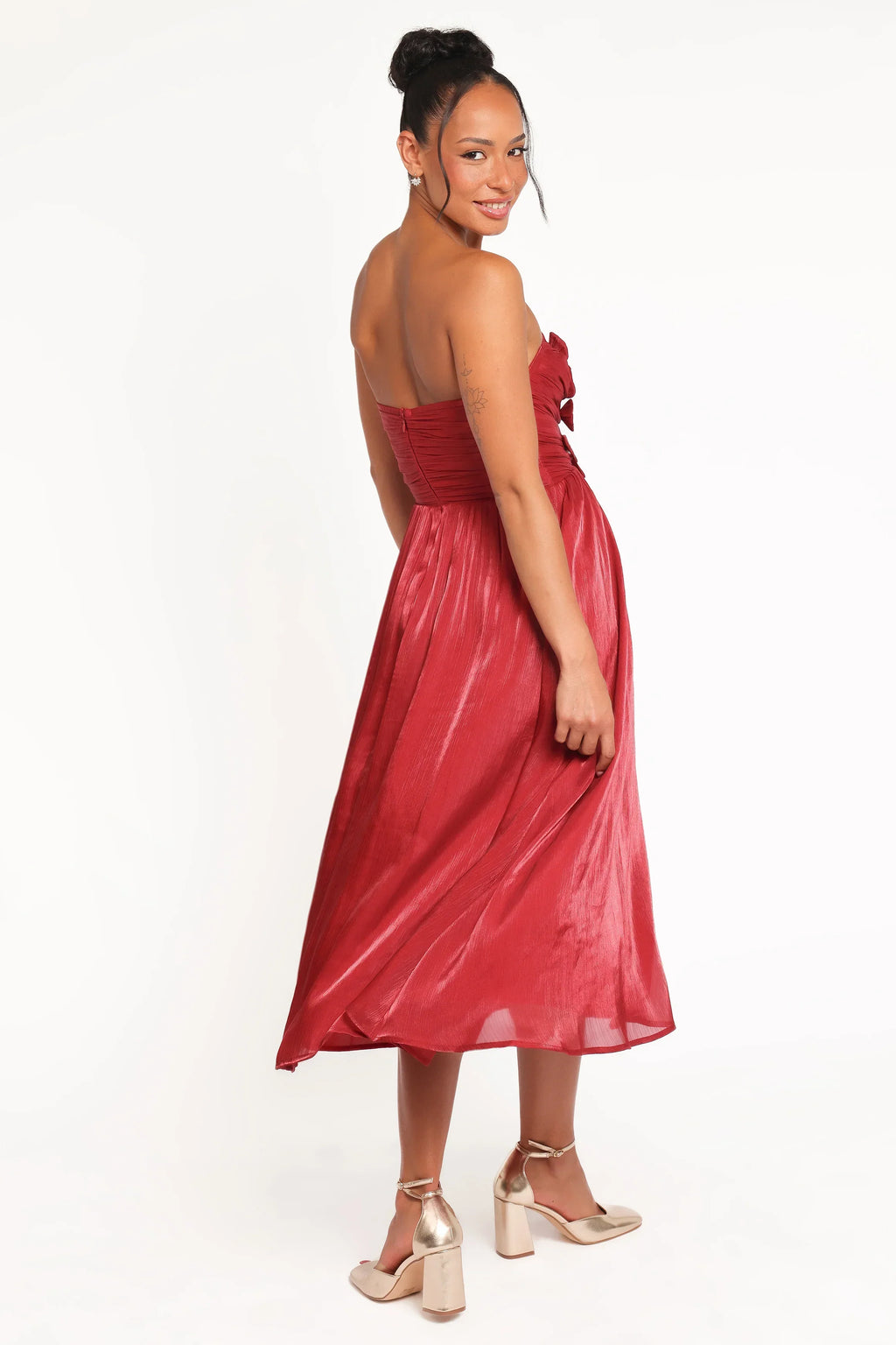 Robe Midi Bustier Mila - Rouge