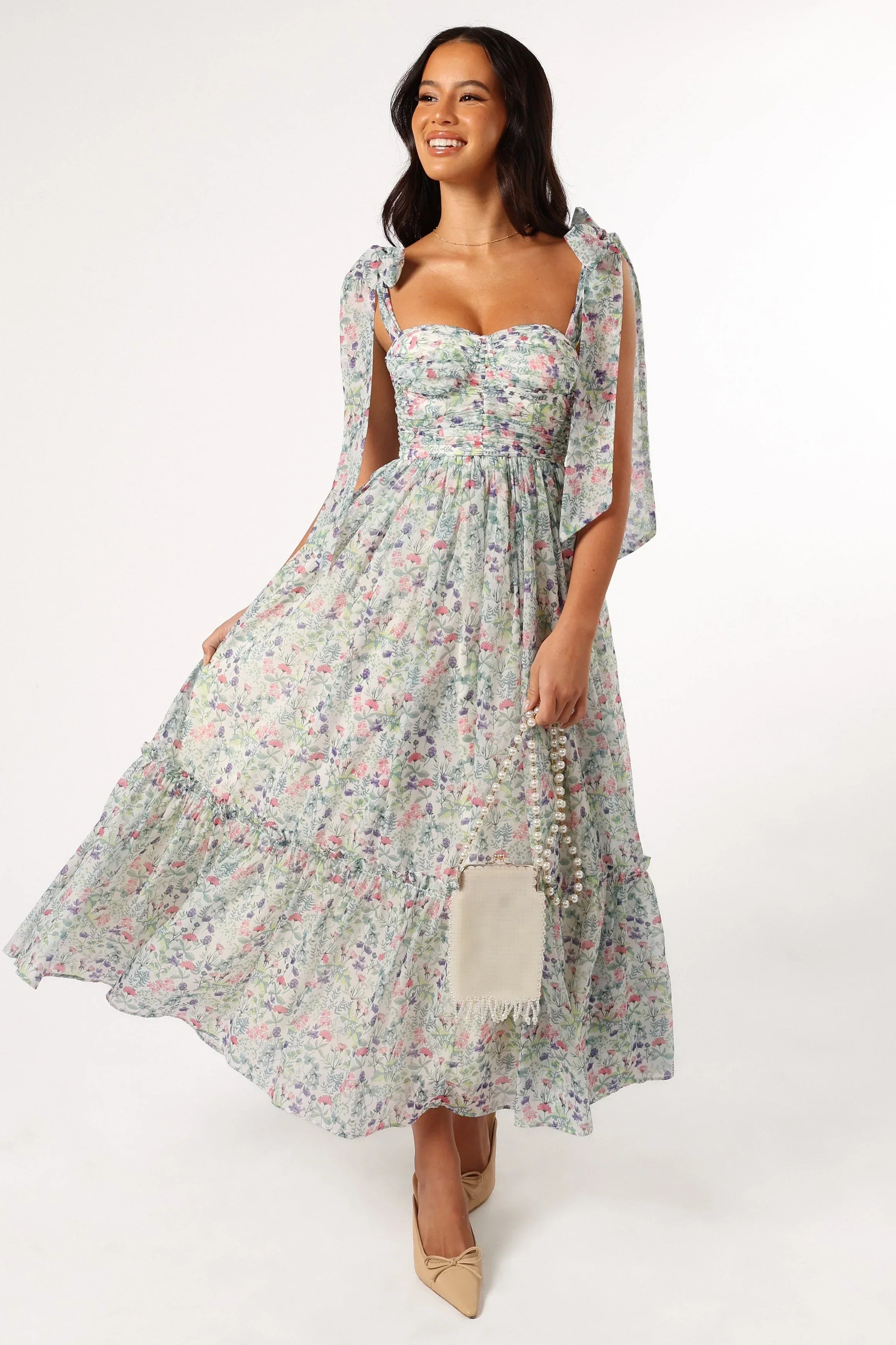 Robe mi-longue Floret - Multicolore
