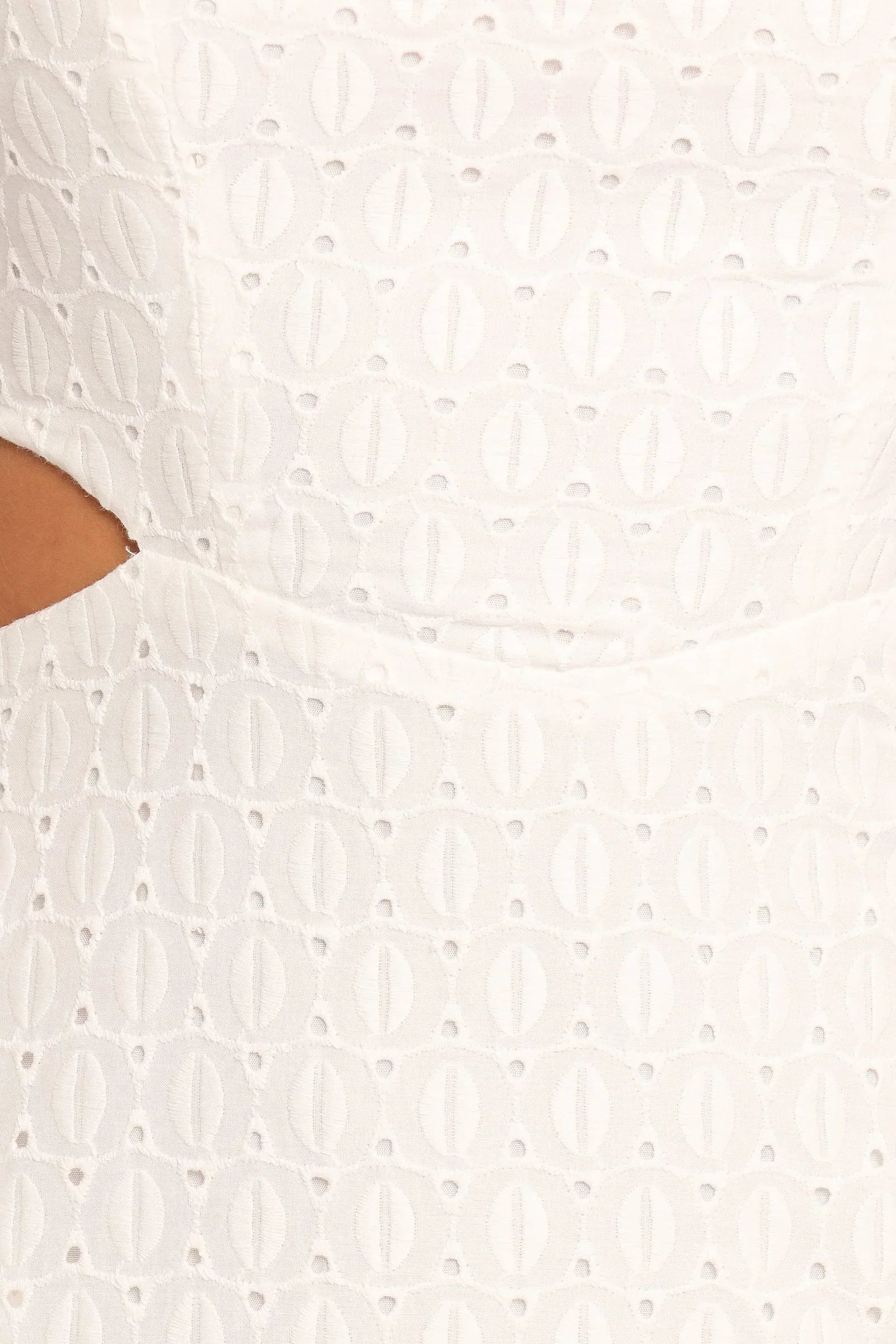 Robe midi Laura – Blanc