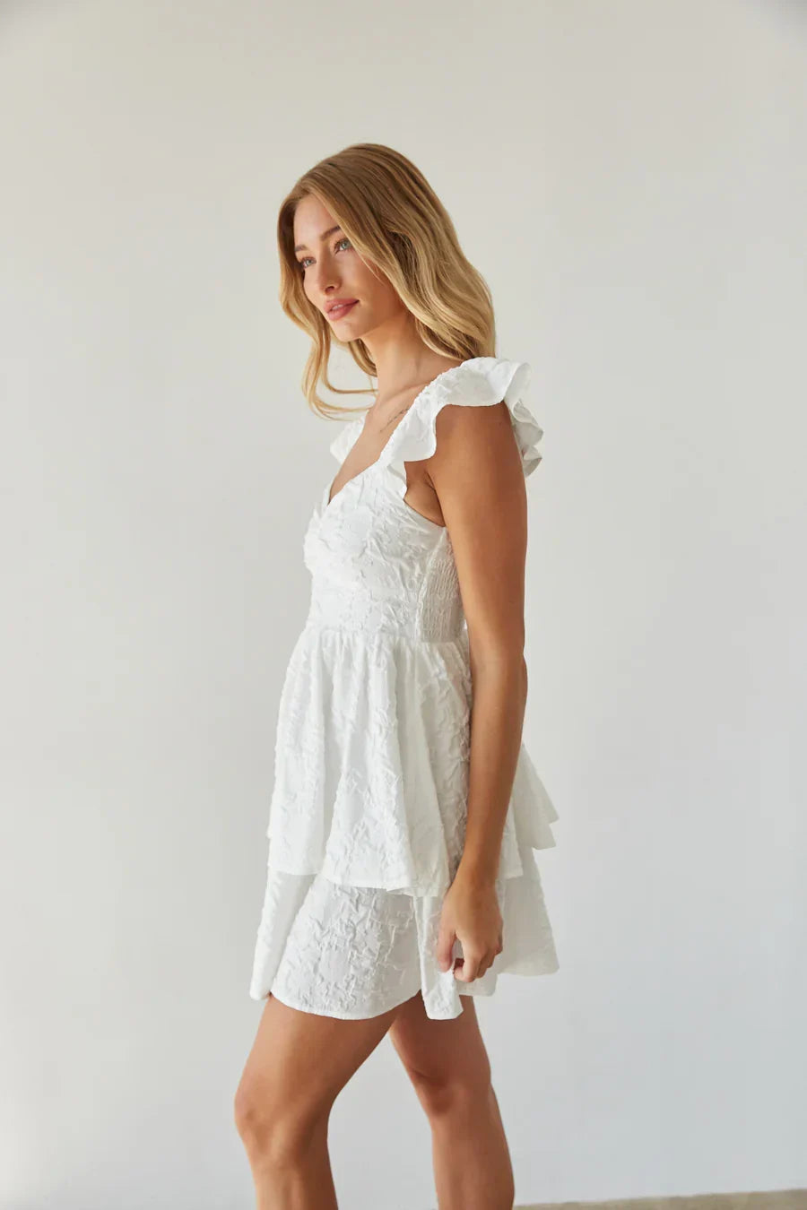 Mini-robe Ashlyn Sweetheart à volants