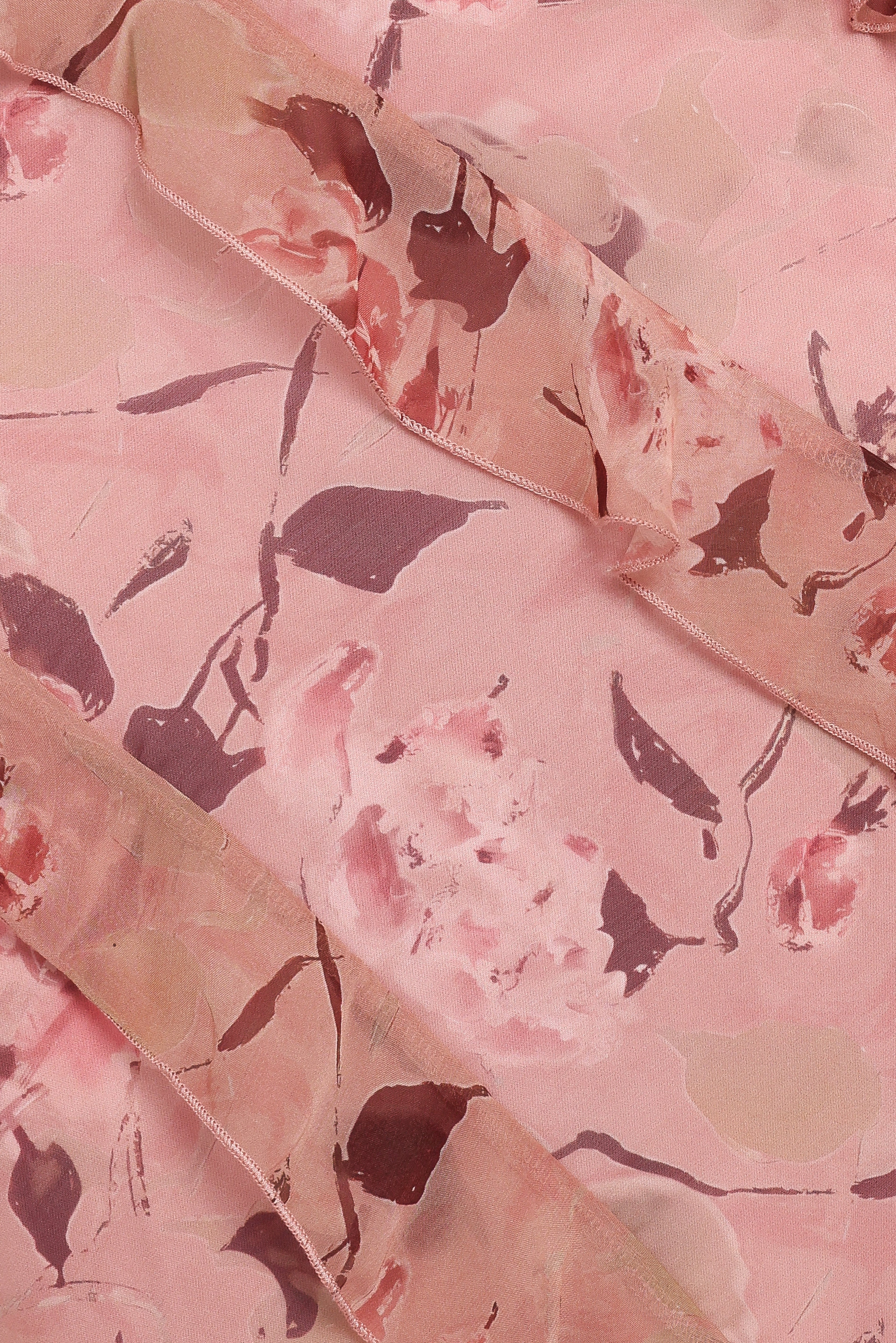 Robe longue volantée Ciao - Imprimé fleuri rose pâle