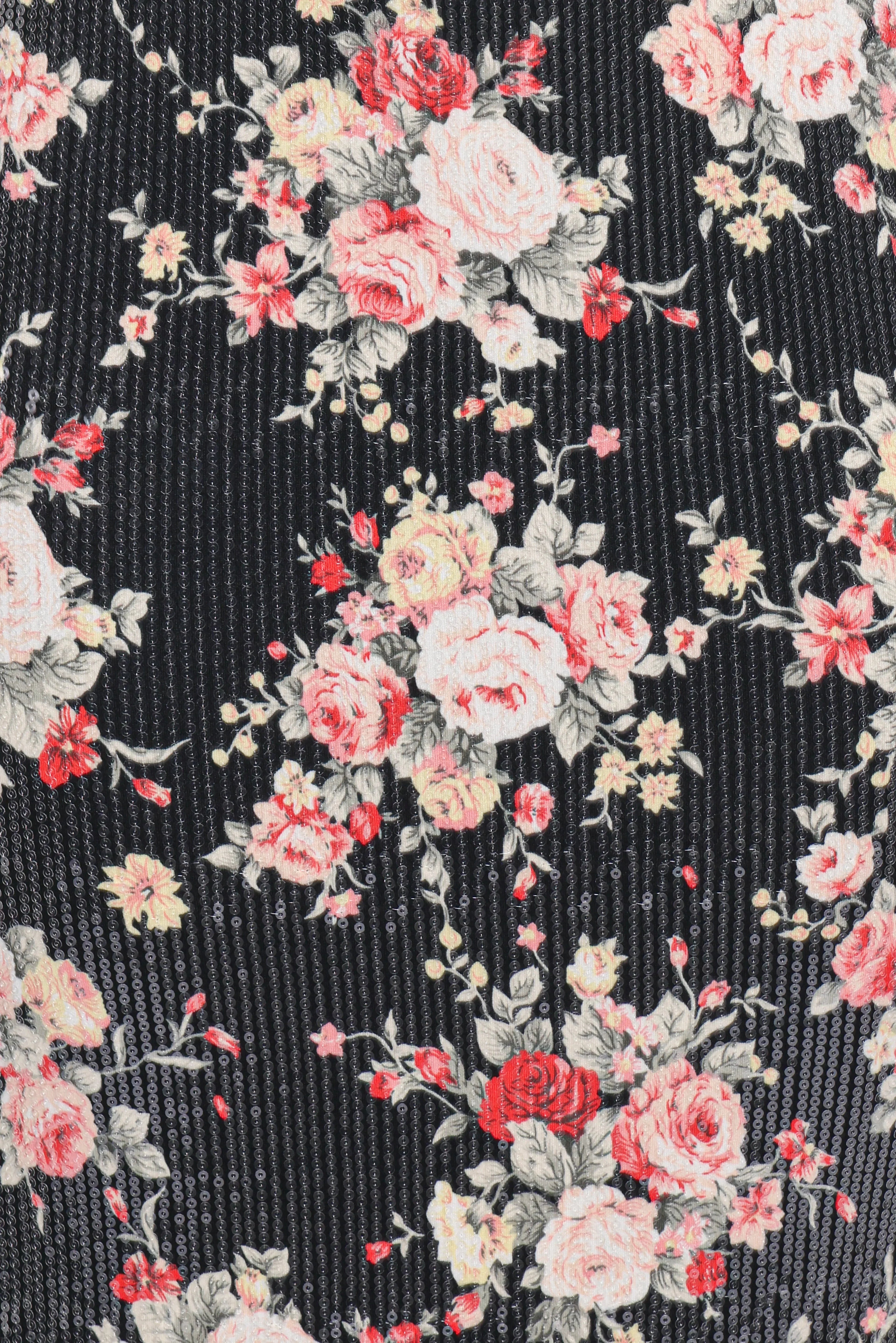 Robe longue Everlee - Paillettes fleuries