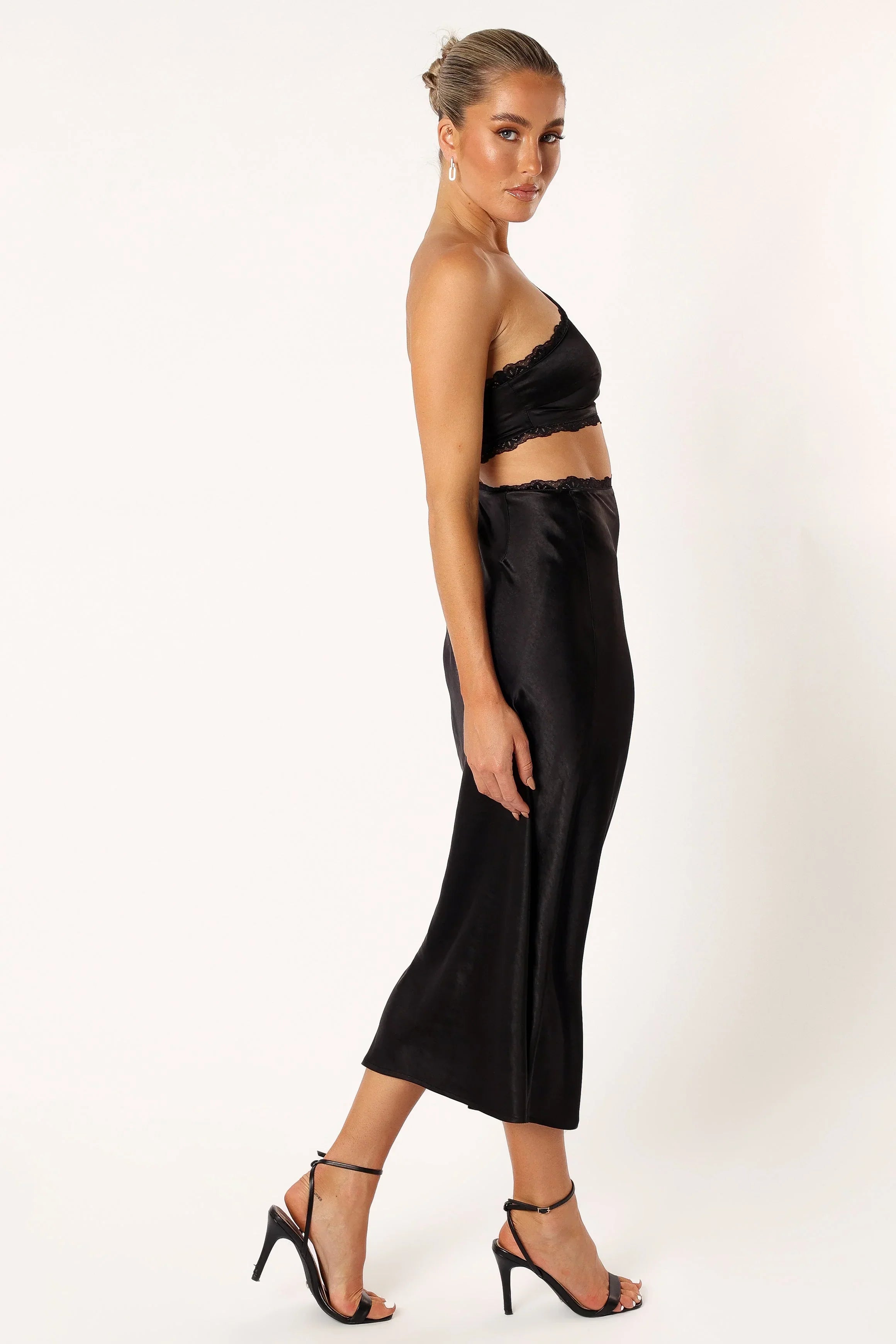 Robe midi longue Alta - Noir