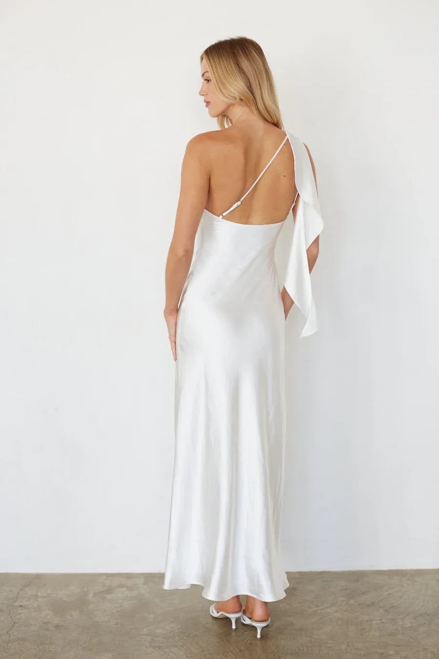 Sarahi Ruffle One Shoulder Maxi Dress