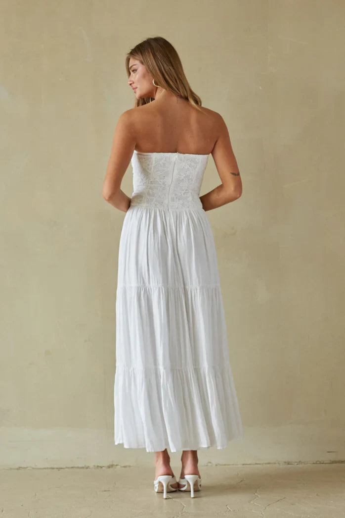 Robe longue à volants Azari