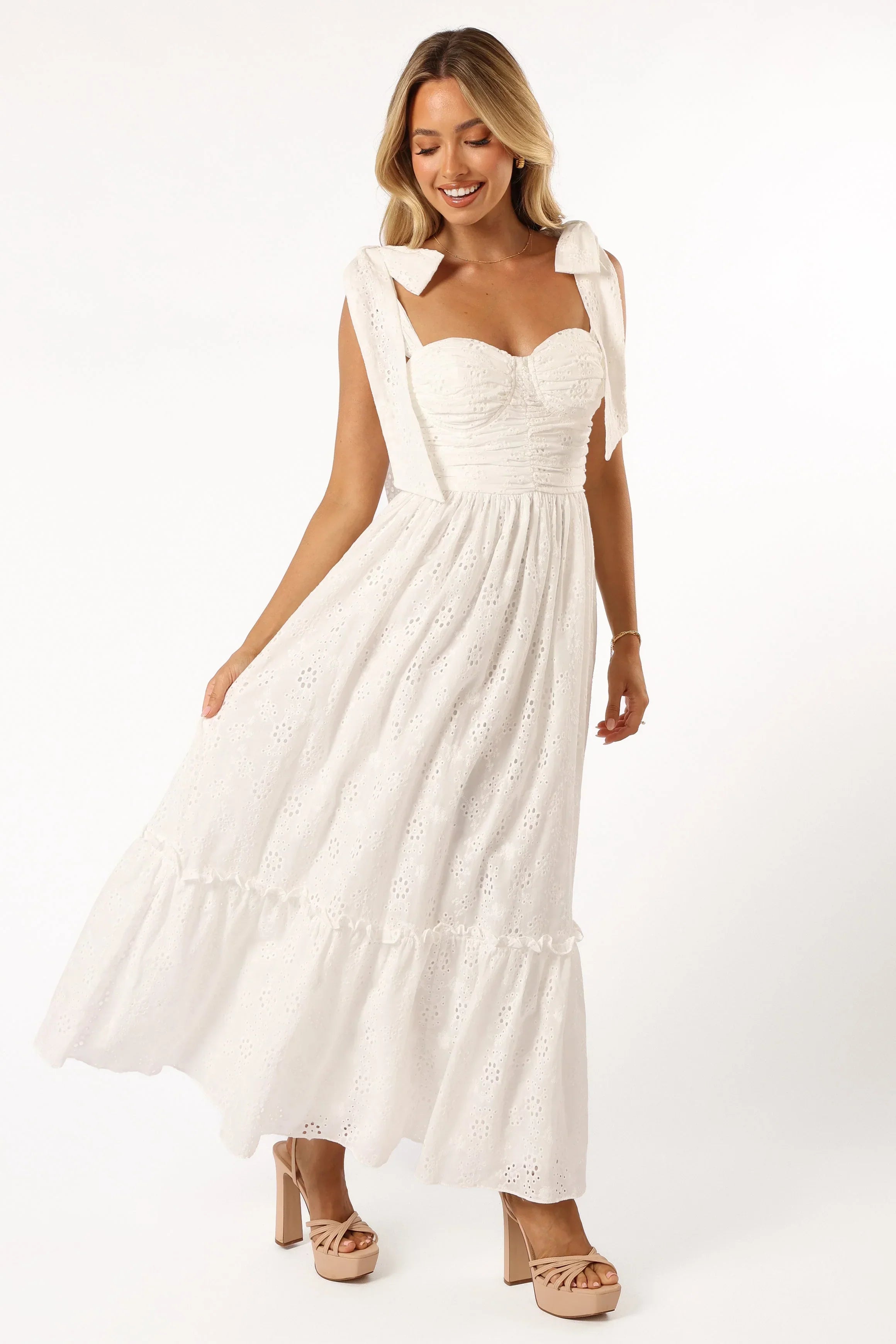 Robe longue Fiora - Blanc