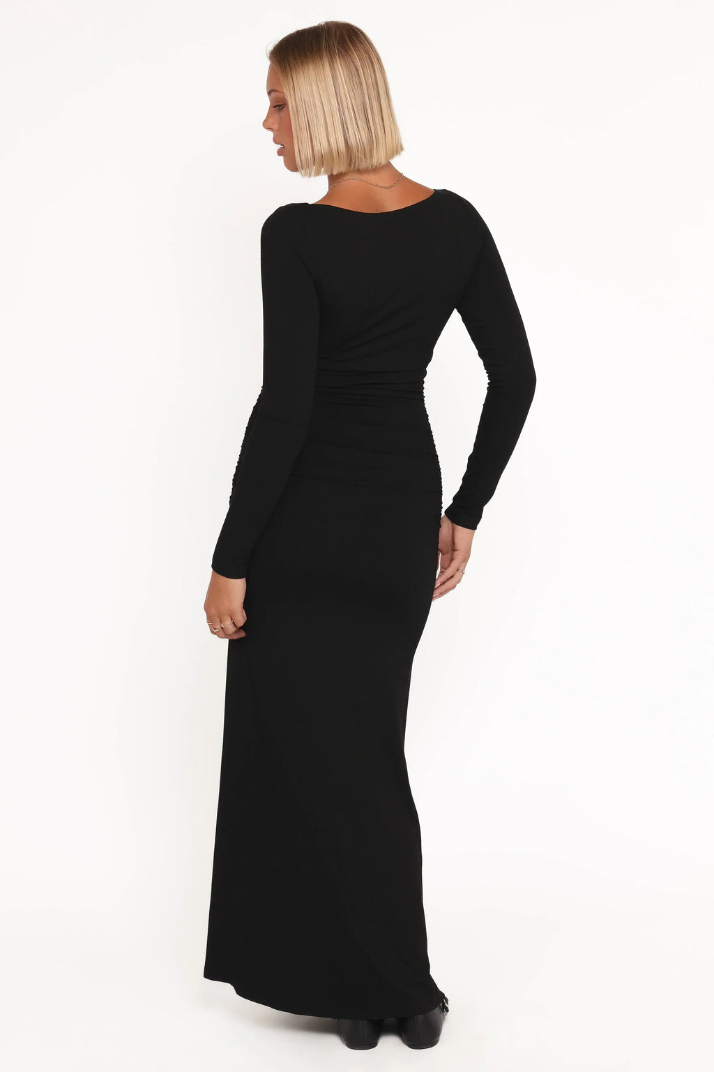 Robe longue à manches longues Warren - Noir