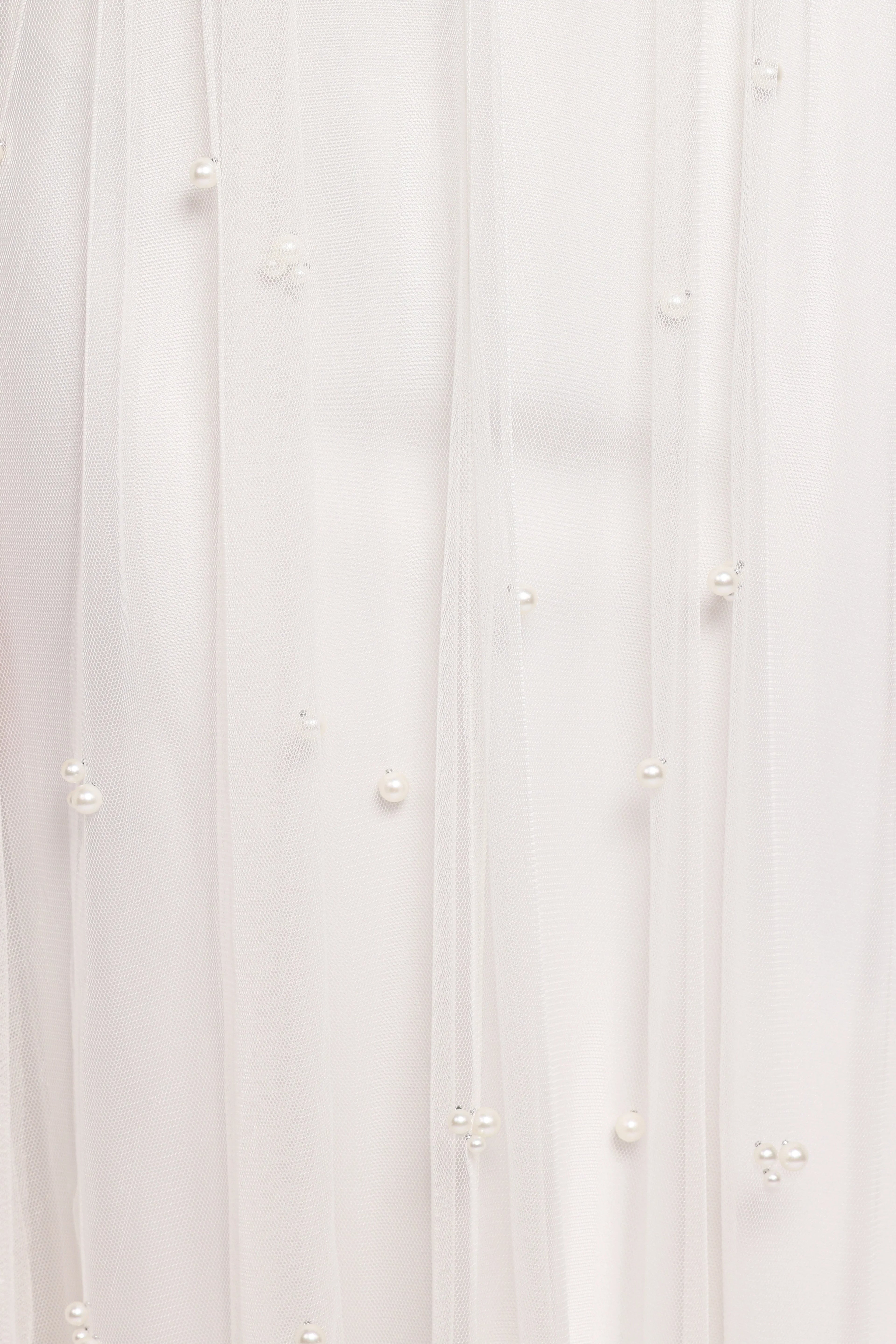 Yulia Pearl Midi Dress - Ecru