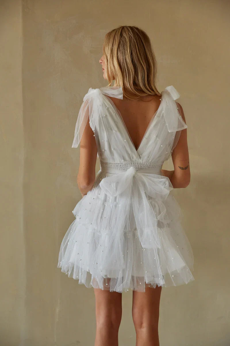 Mini-robe babydoll en tulle Erin Pearl
