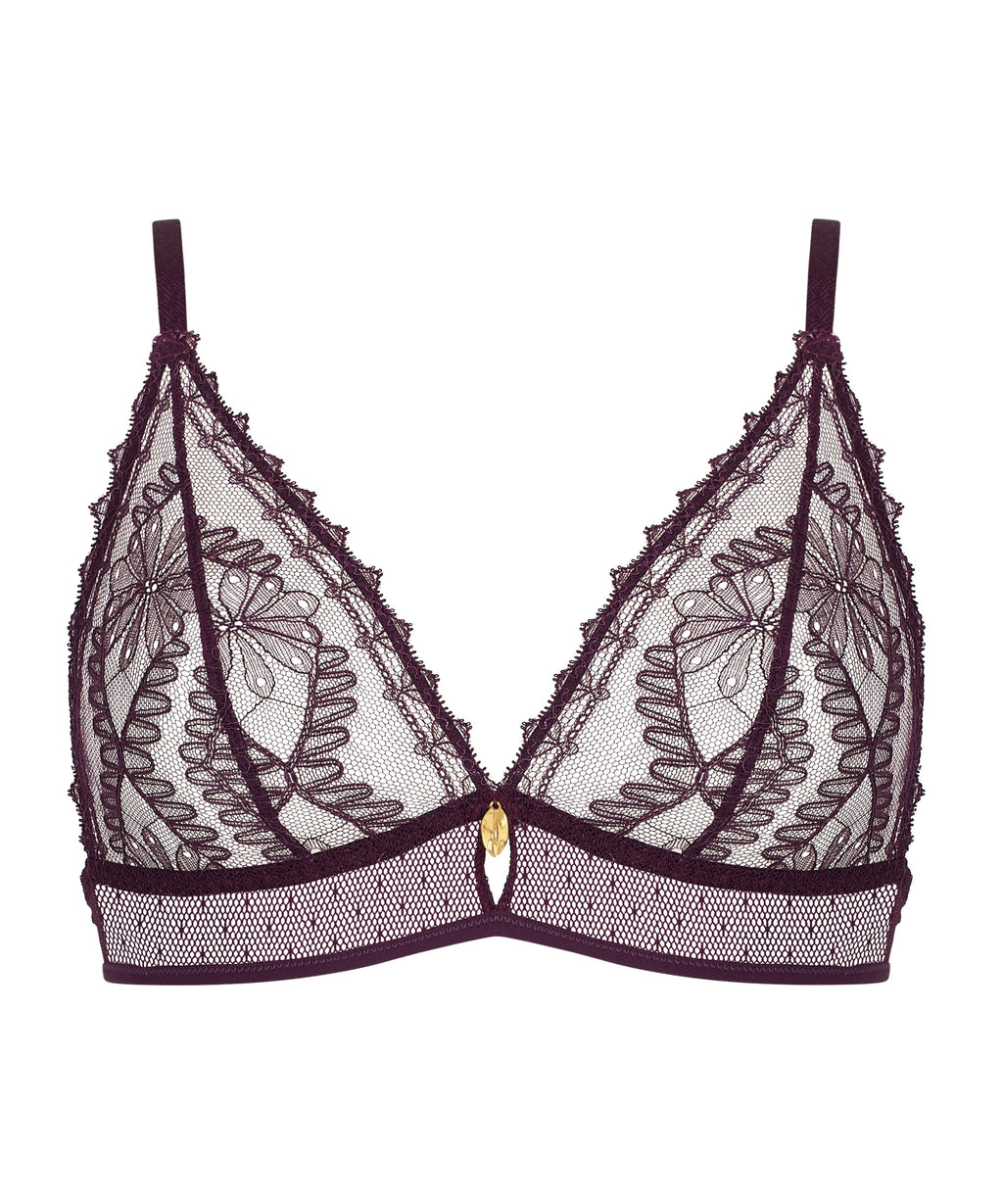 Mystery of Love Soutien-gorge Triangle bralette Plum