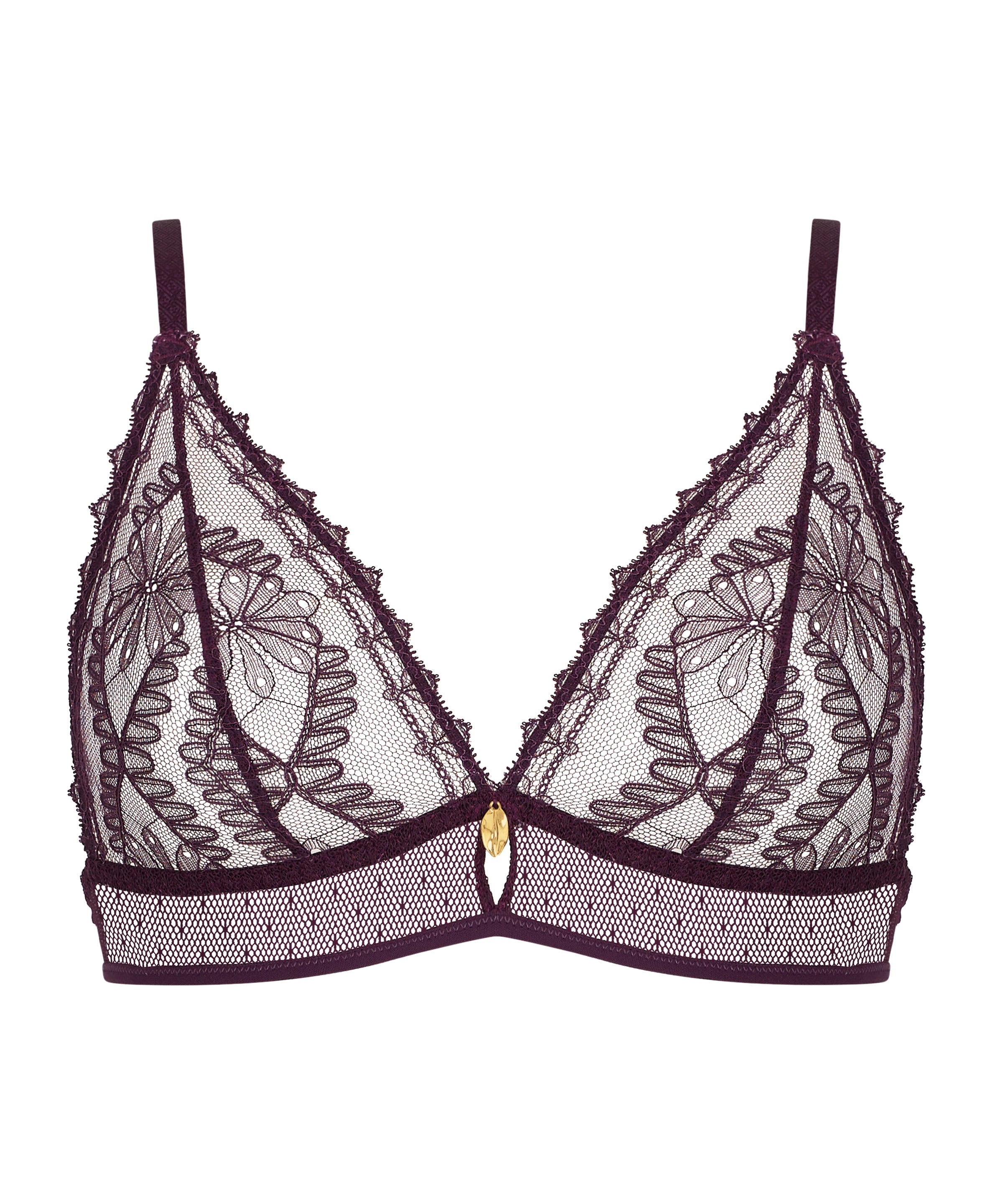 Mystery of Love Soutien-gorge Triangle bralette Plum