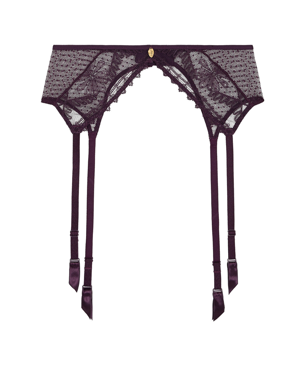 Mystery of Love Porte-jarretelles Plum