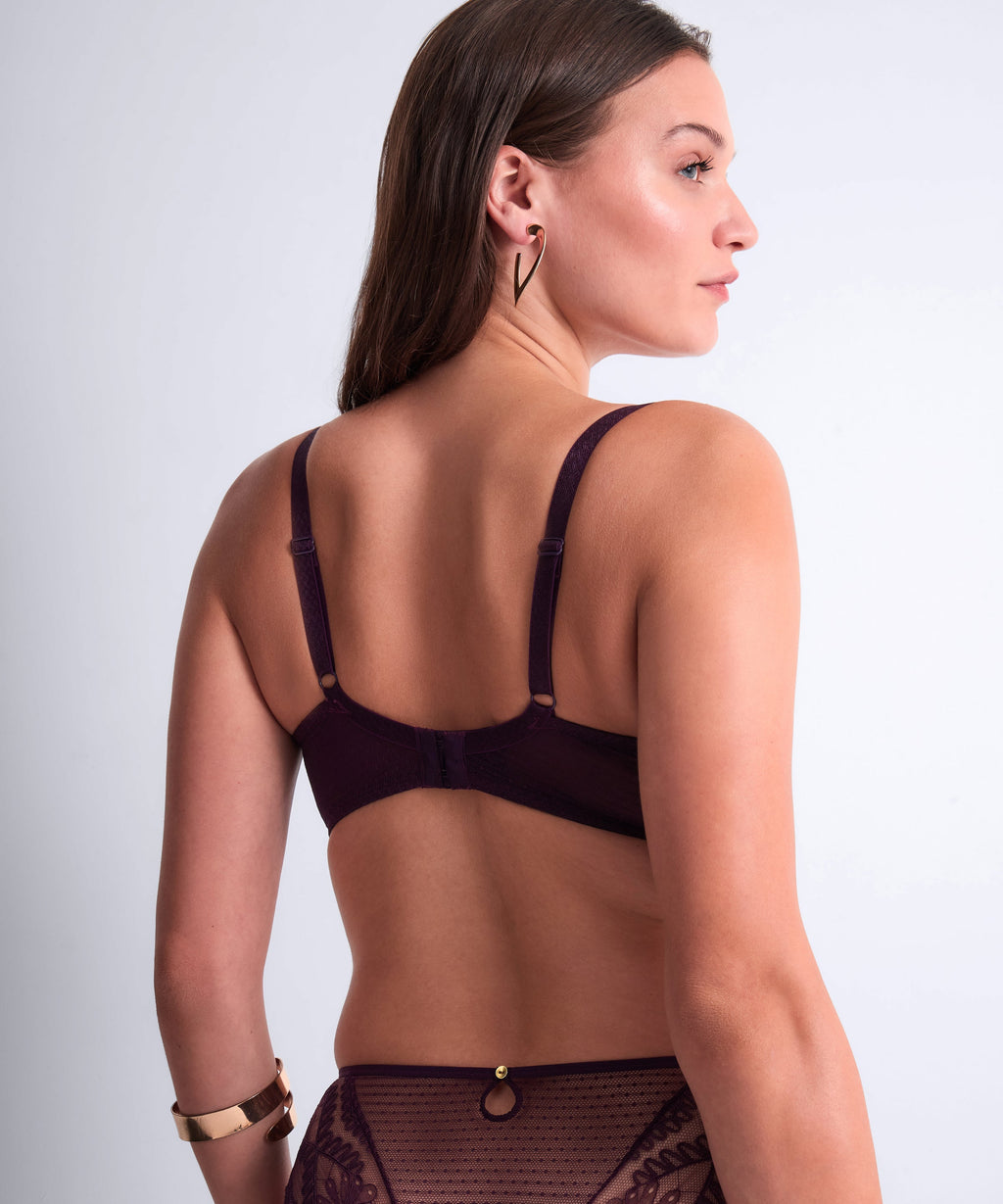 Mystery of Love Soutien-gorge Corbeille avec armatures Plum