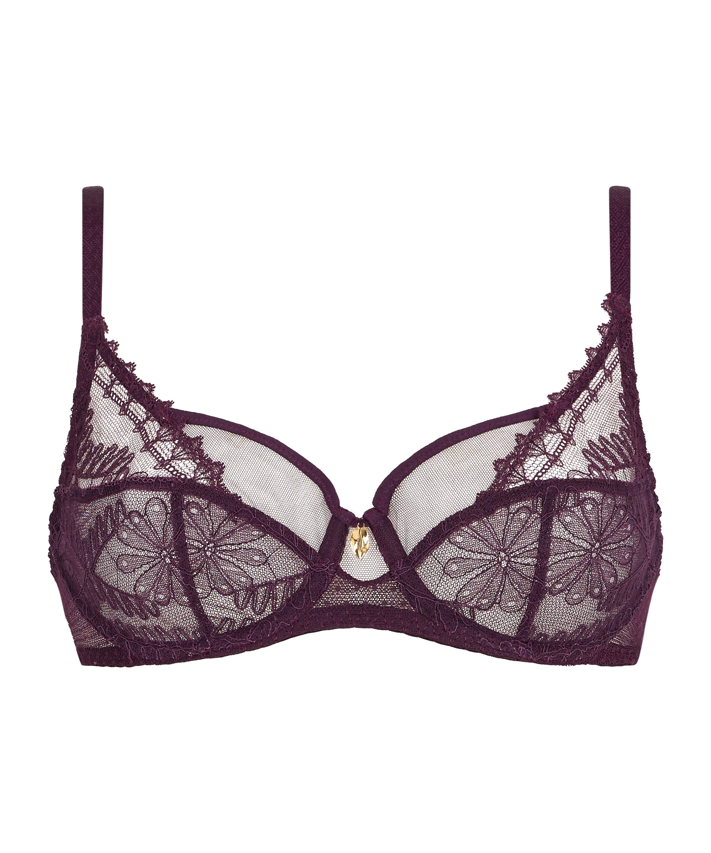 Mystery of Love Soutien-gorge Emboîtant Foulard Plum