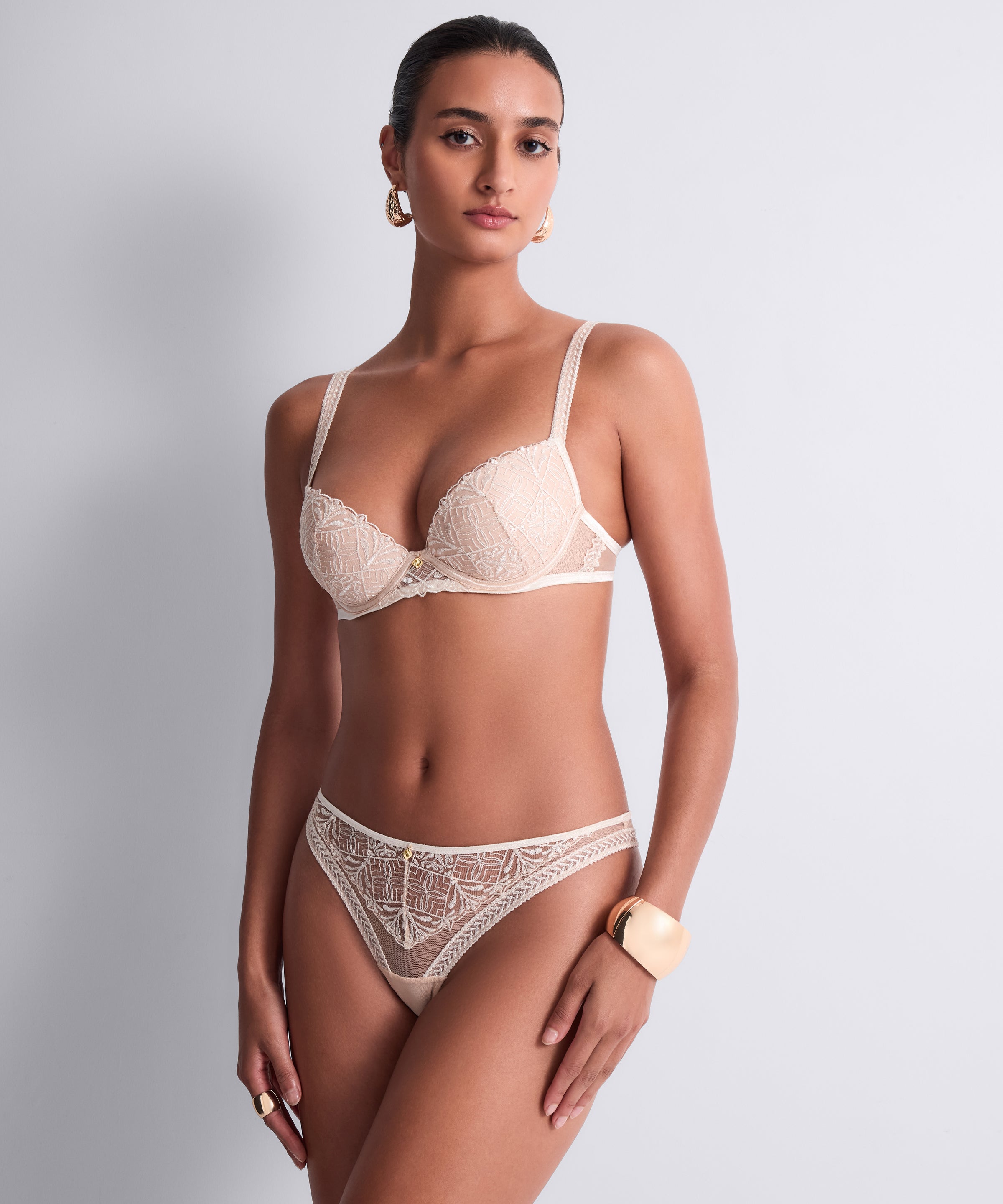 Iconic Calypso Soutien-gorge Push-up coques Dune