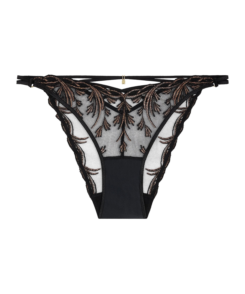 Culotte taille basse Cosmic Romance Rayures noires