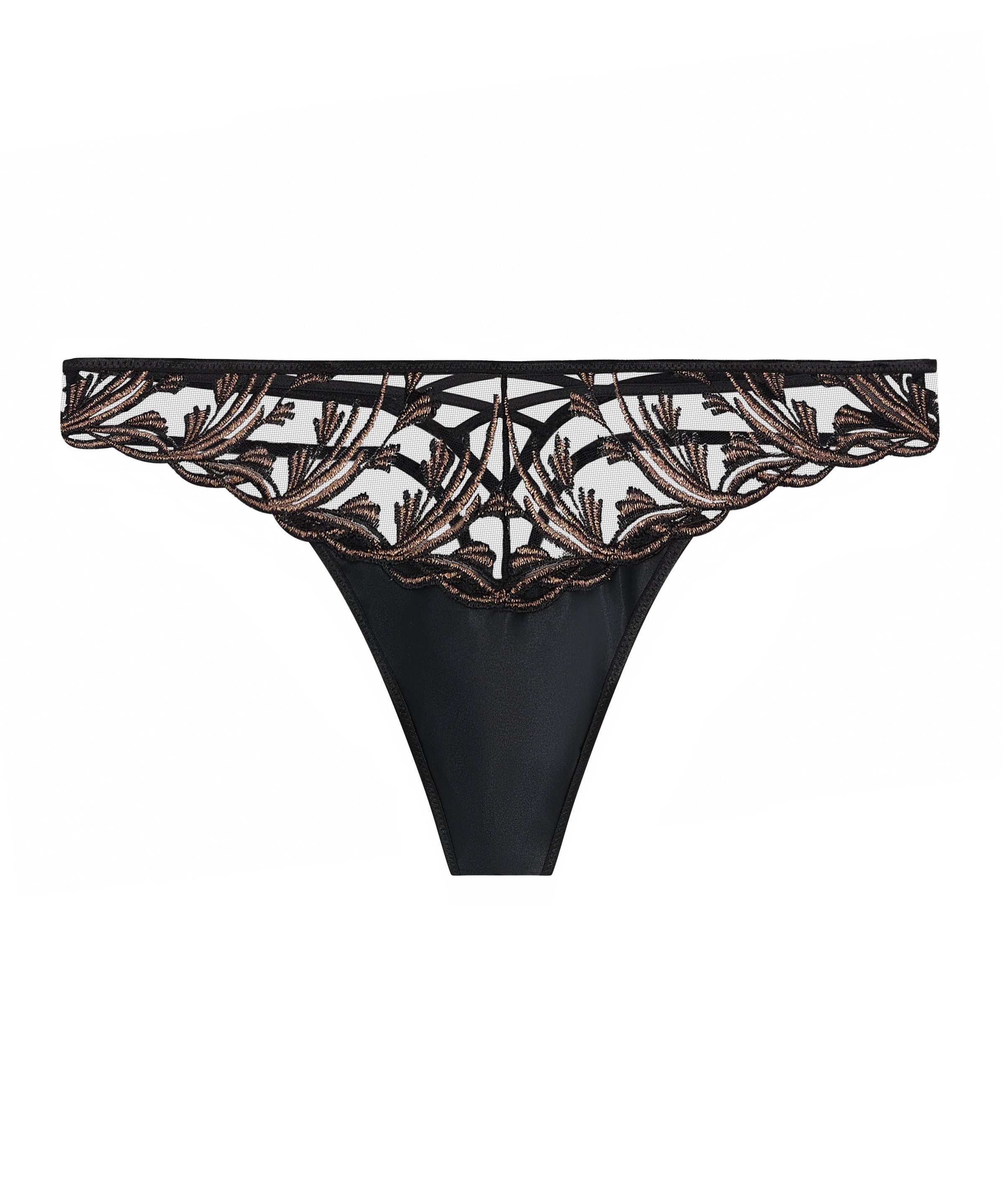 Tanga Cosmic Romance Rayures Noires