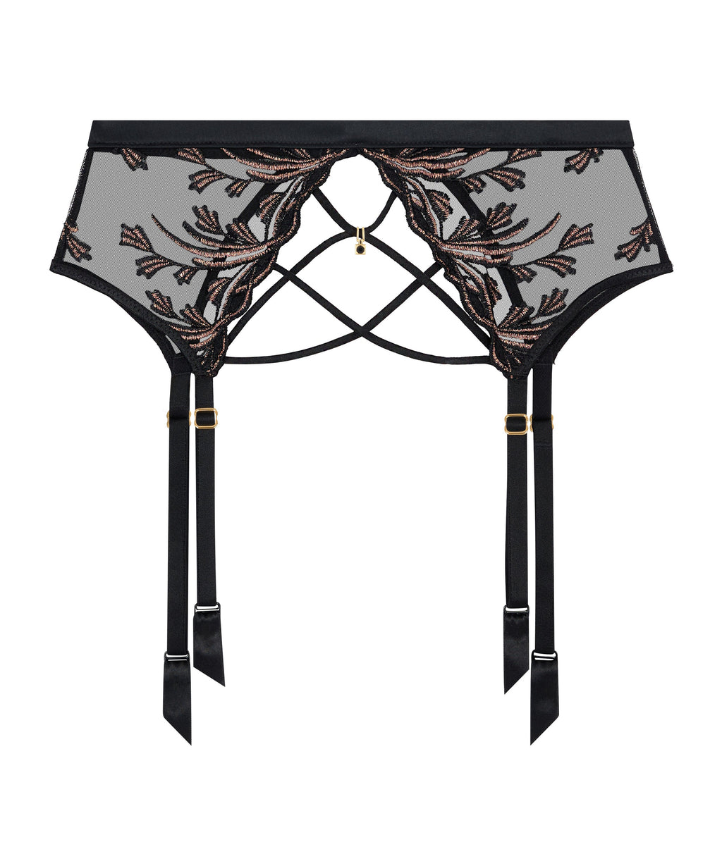Cosmic Romance Porte-jarretelles Black Stripes