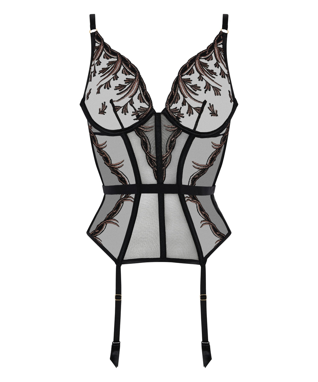 Cosmic Romance Guêpière Black Stripes