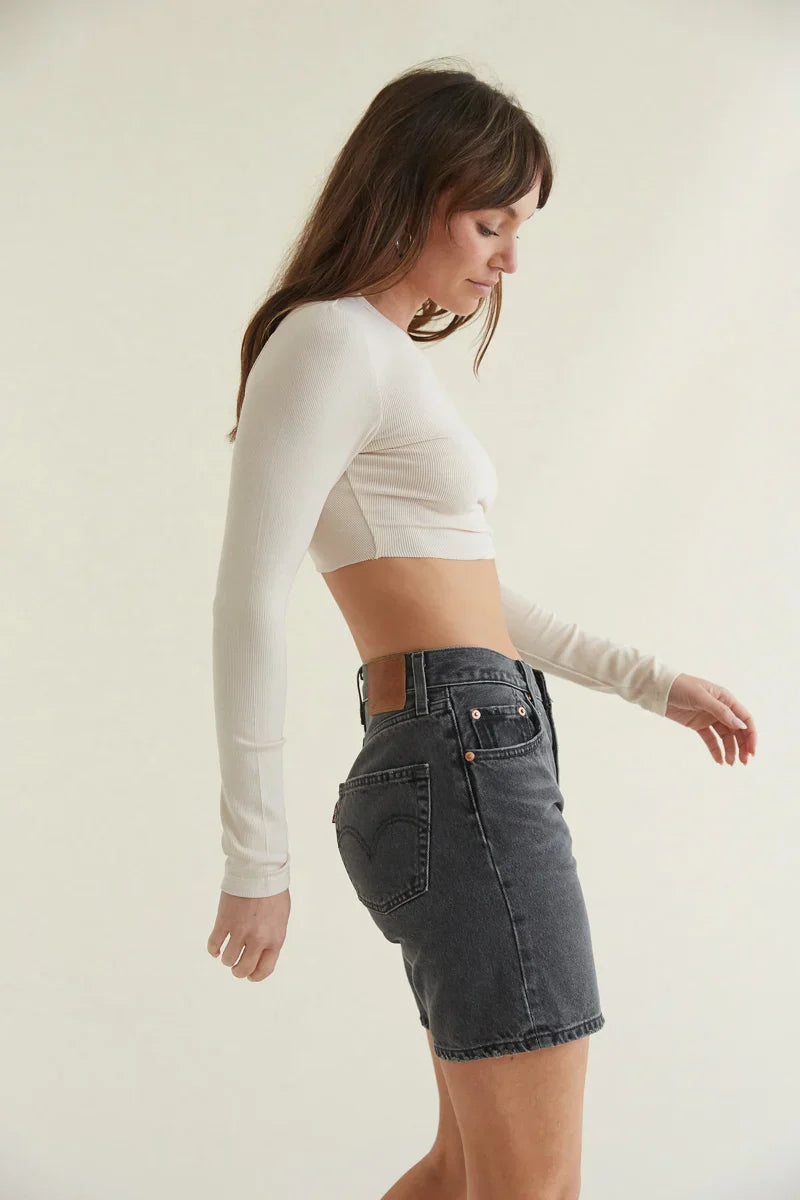 Levi's 501 Short '90s Noir Délavé