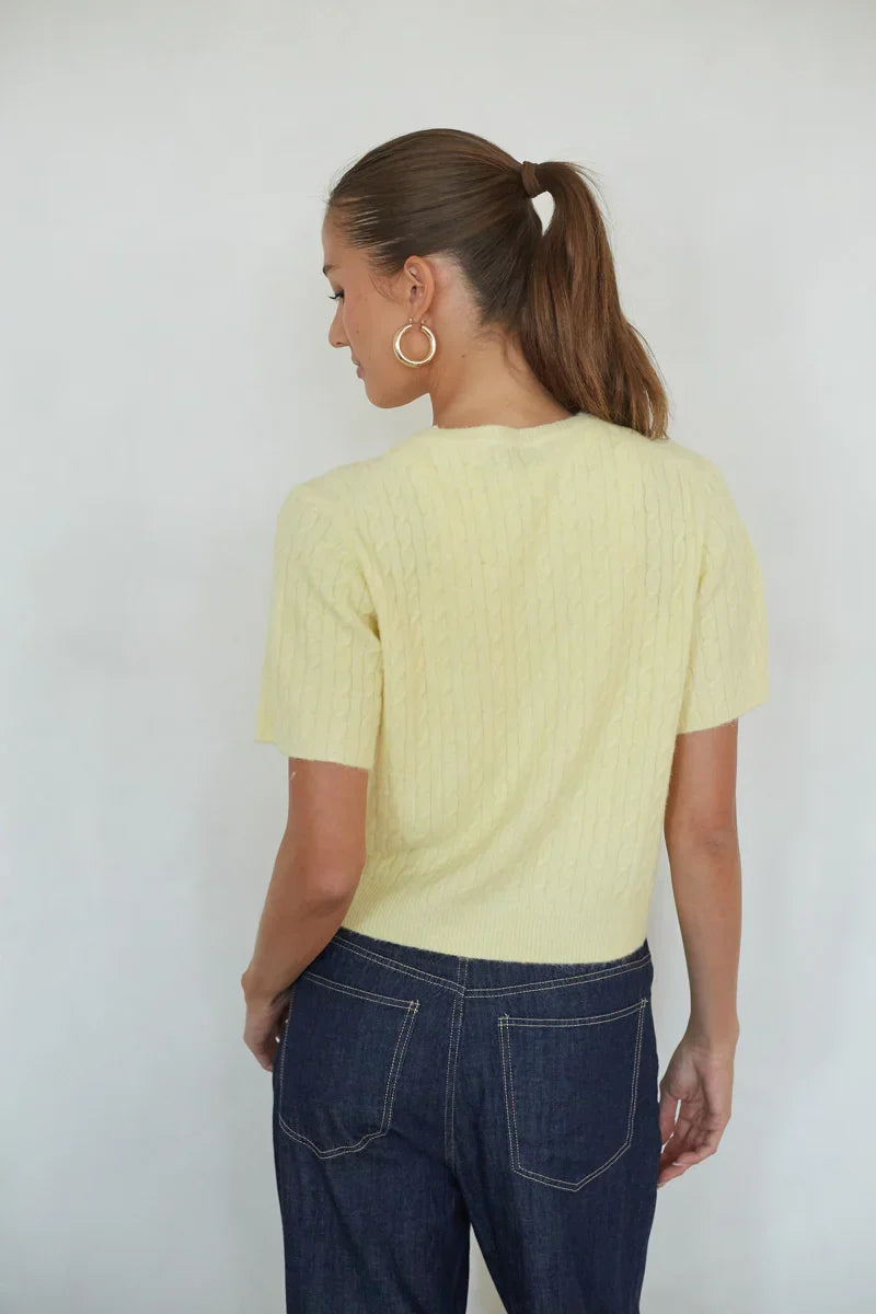 Cardigan Lauren en maille torsadée