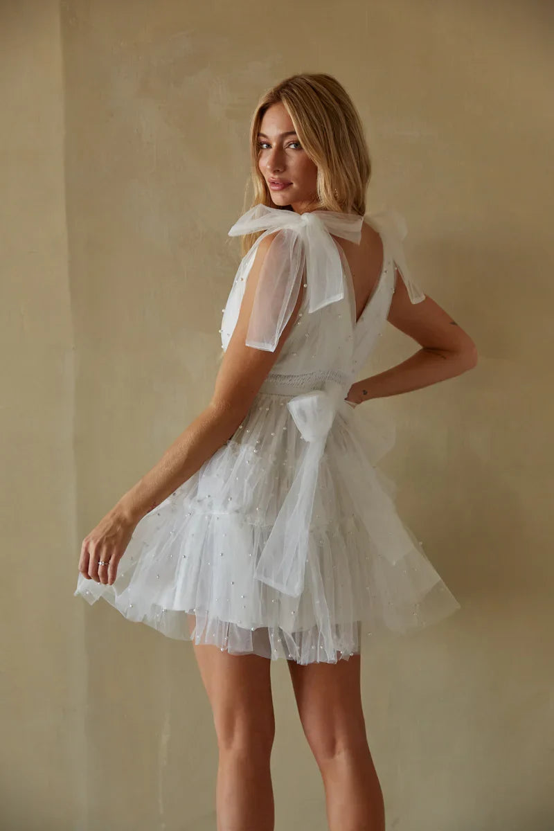 Mini-robe babydoll en tulle Erin Pearl