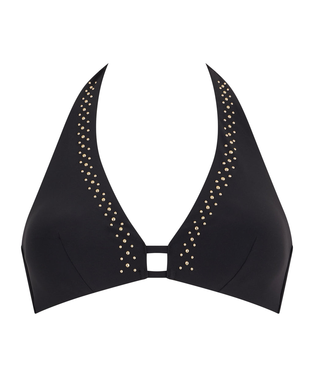 Summer Stars Haut de maillot de bain Triangle Noir