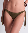 Summer Stars Bas de maillot de bain taille basse Khaki