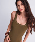 Summer Stars Maillot de bain une pièce Khaki
