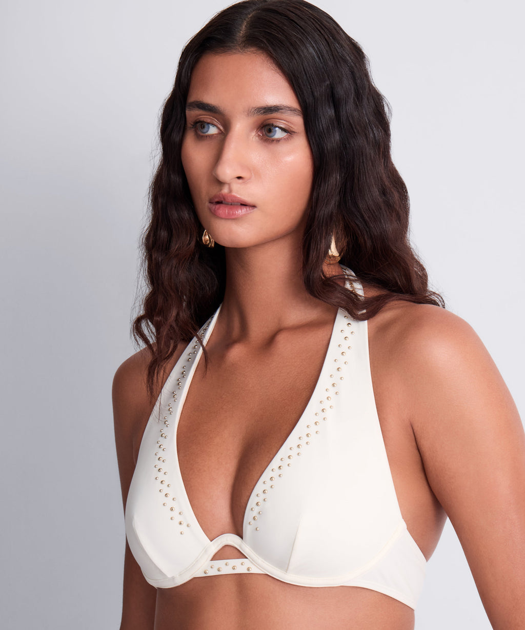 Summer Stars Haut de maillot de bain Triangle mono-armature Sea Pearl
