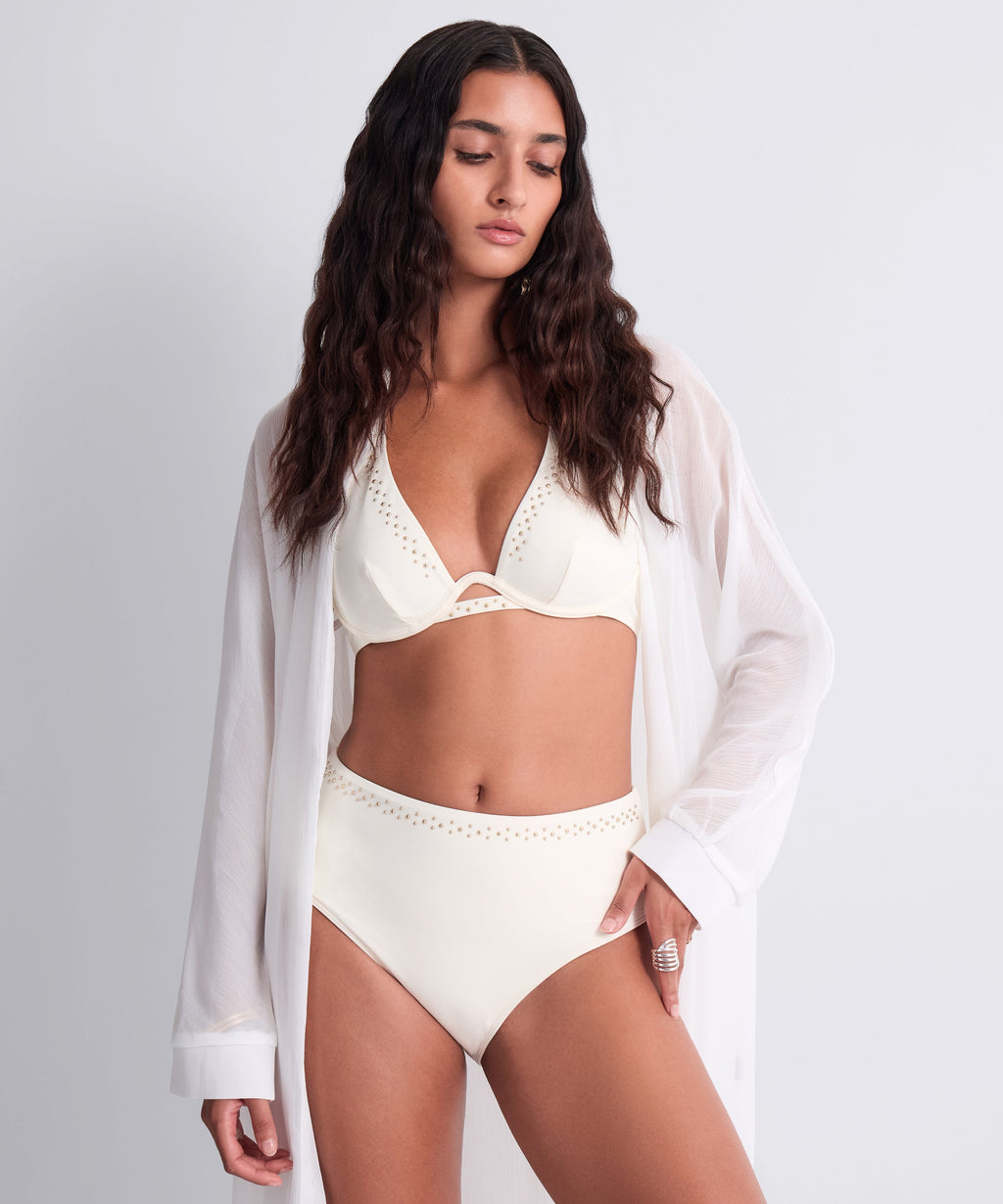 Summer Stars Haut de maillot de bain Triangle mono-armature Sea Pearl