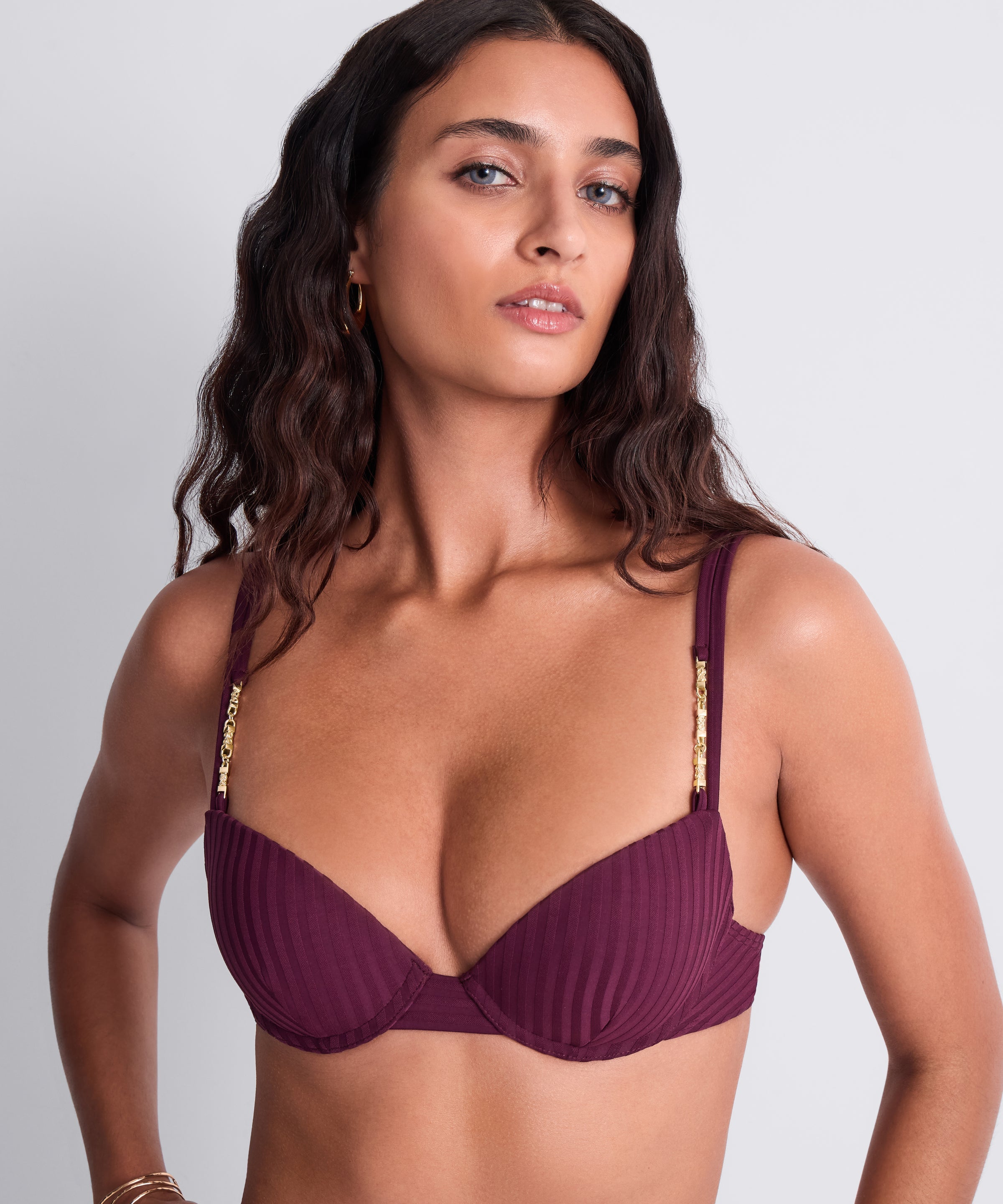 Sun Pop Haut de maillot de bain Push-up coques Açaï