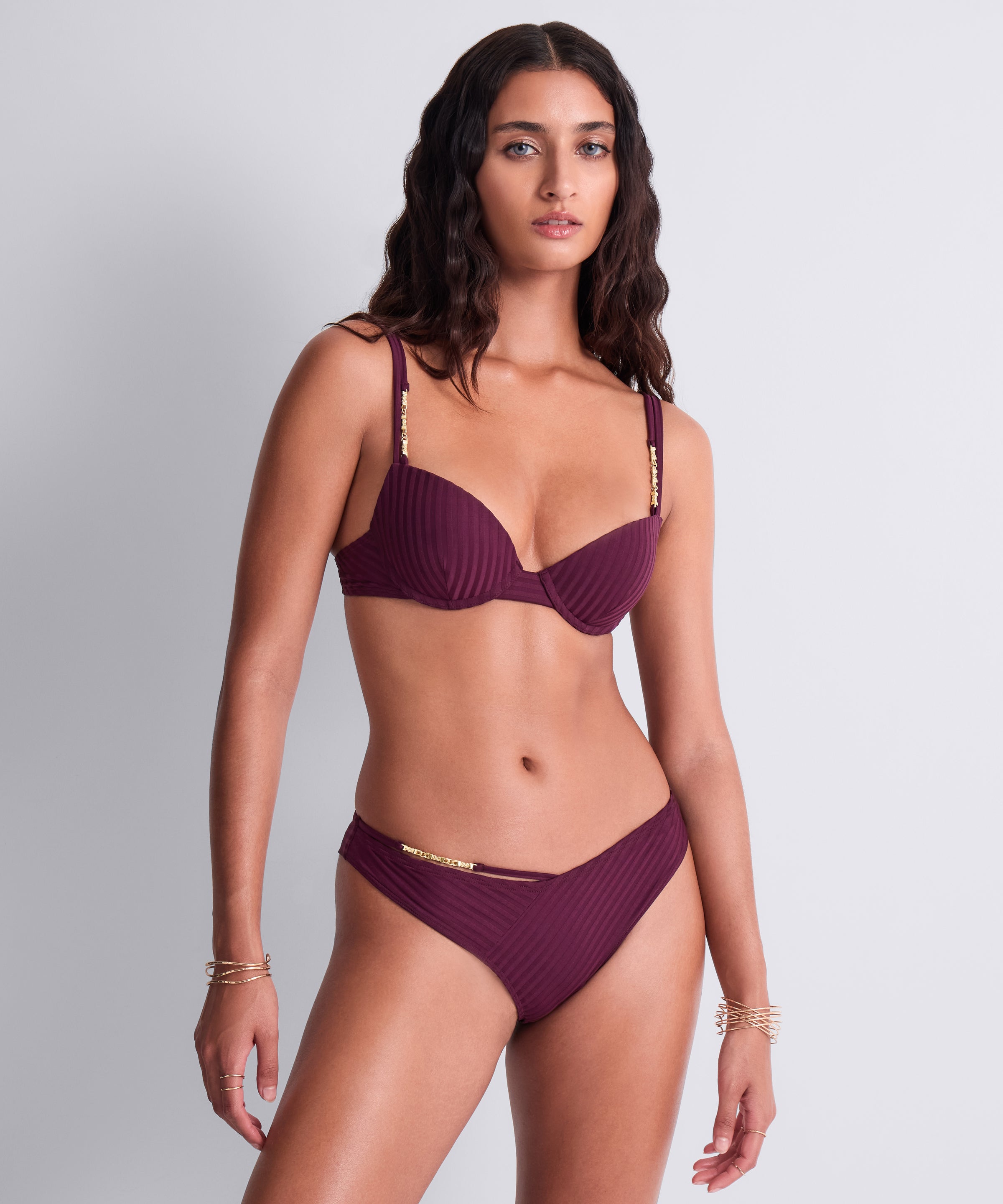 Sun Pop Haut de maillot de bain Push-up coques Açaï