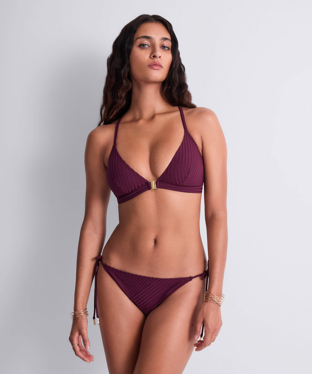 Sun Pop Bas de maillot de bain taille basse Açaï