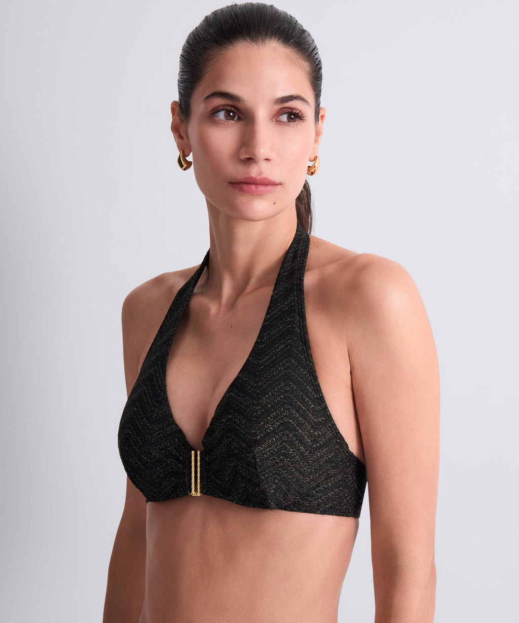 Golden Horizon Haut de maillot de bain Armatures Black