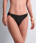 Golden Horizon Bas de maillot de bain brésilien Black